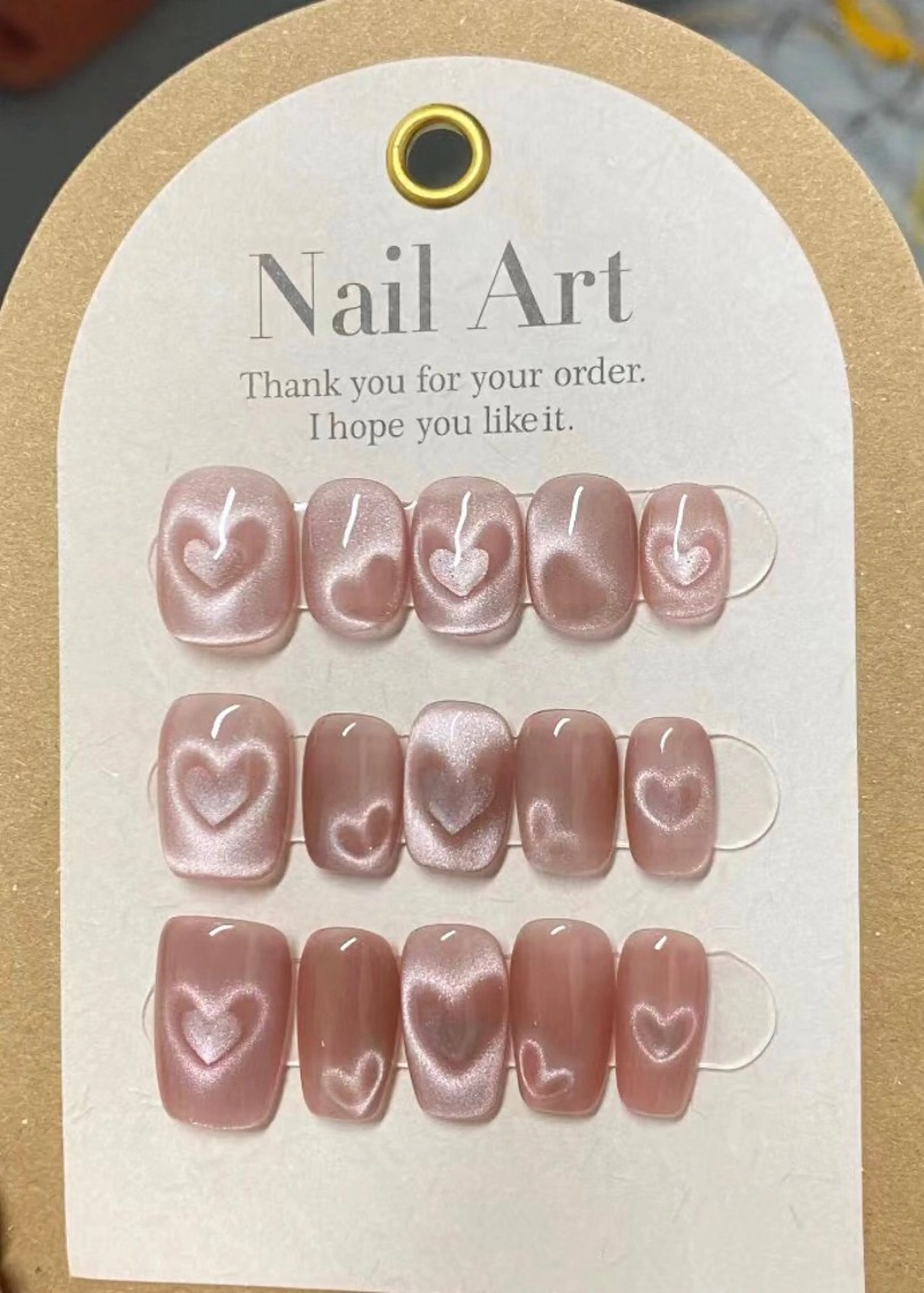 《Hand》オフなし🔱 SNSで話題になる✨♥️ハートマグネットネイル♥️✨の写真