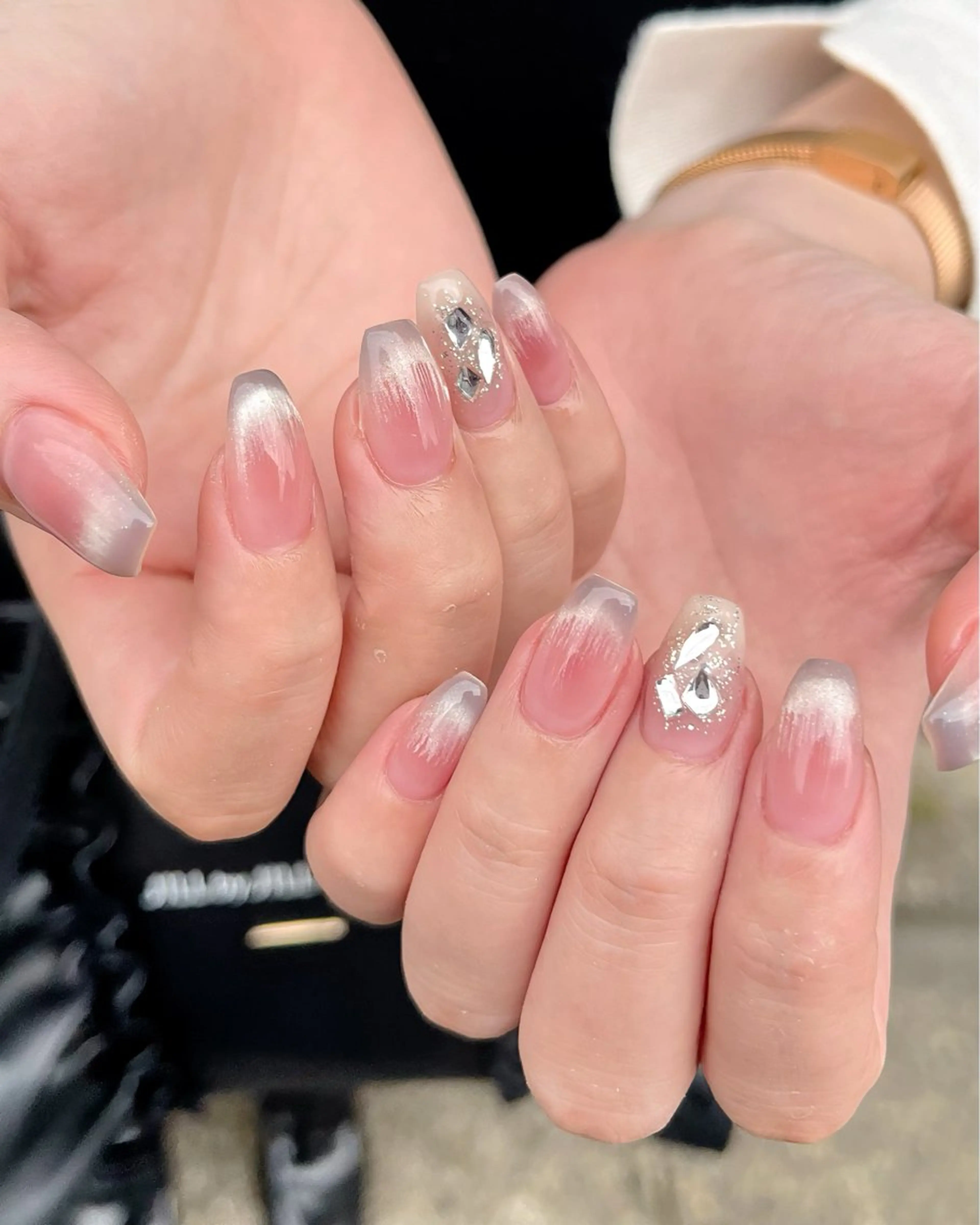 ネイル チークネイル フラッシュネイル マグネットネイル ワンカラーネイル ワンホンネイル ハンドネイル 🫧OPELIA NAIL渋谷🫧のネイルデザイン