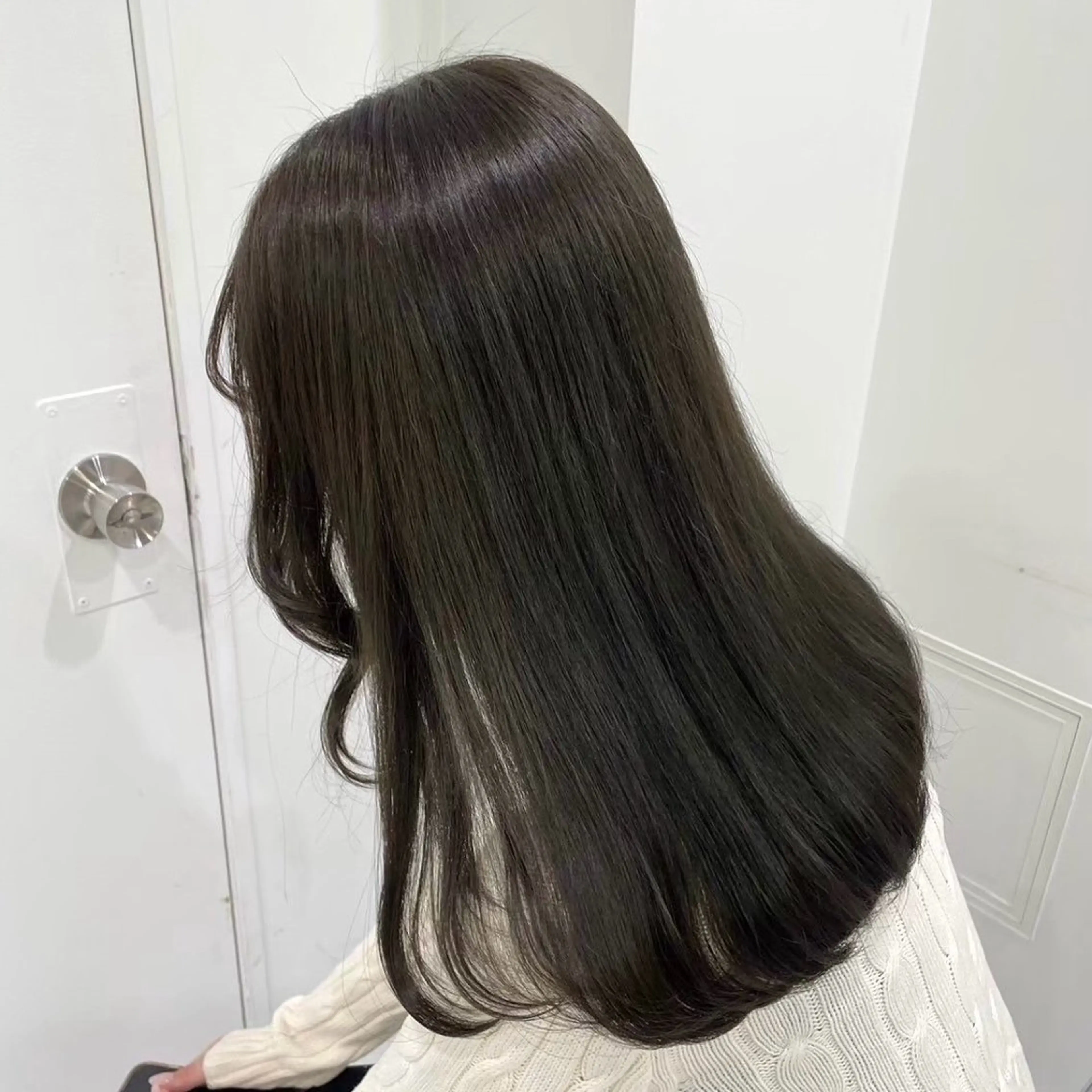 ロング カラー 韓国っぽ♡寒色/暗髪 🫧MOEKA🦋のヘアスタイル