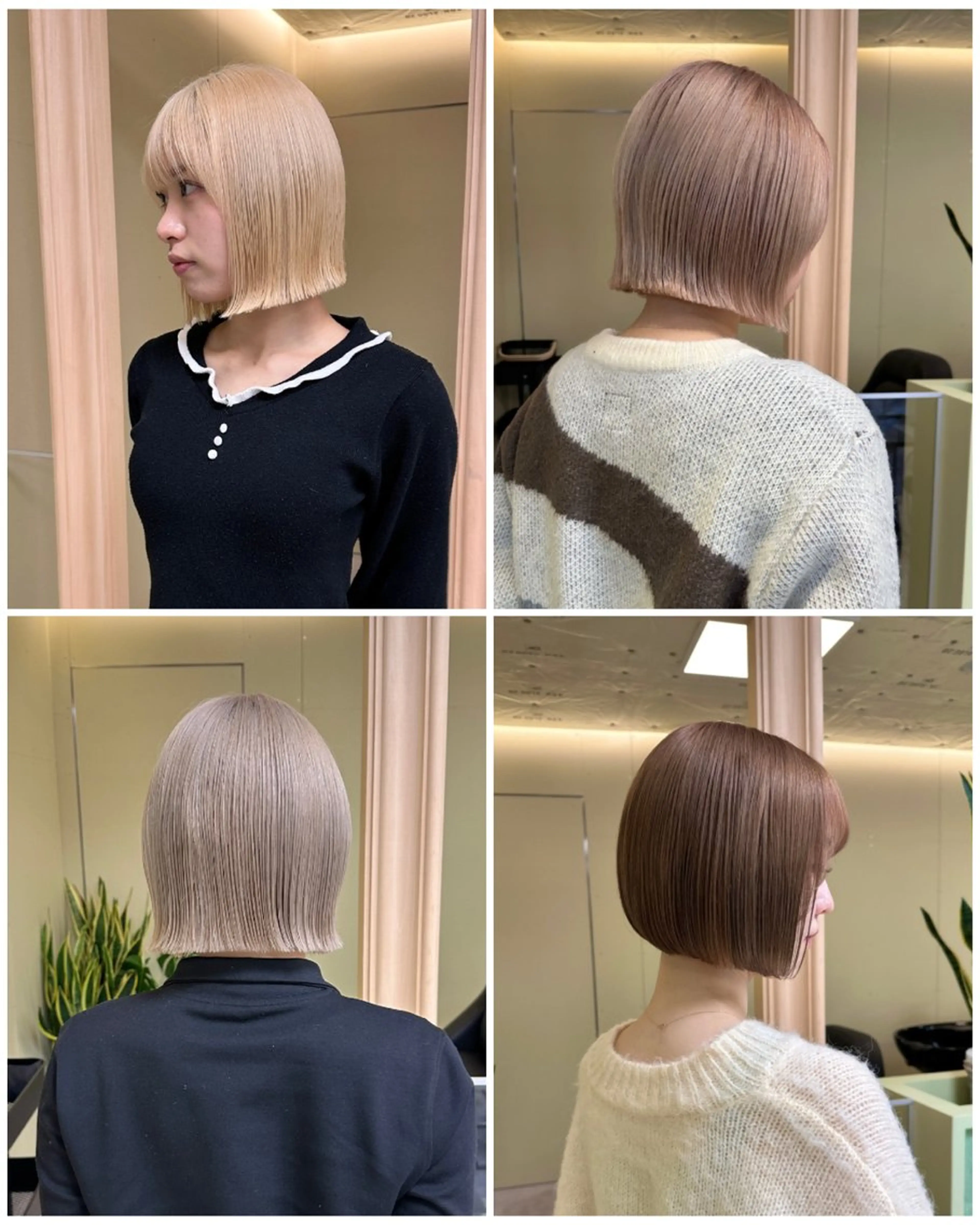 ショート カット ヘアカラー トリートメント ボブ/ぱつっとボブ/ 谷口 海星のヘアスタイル