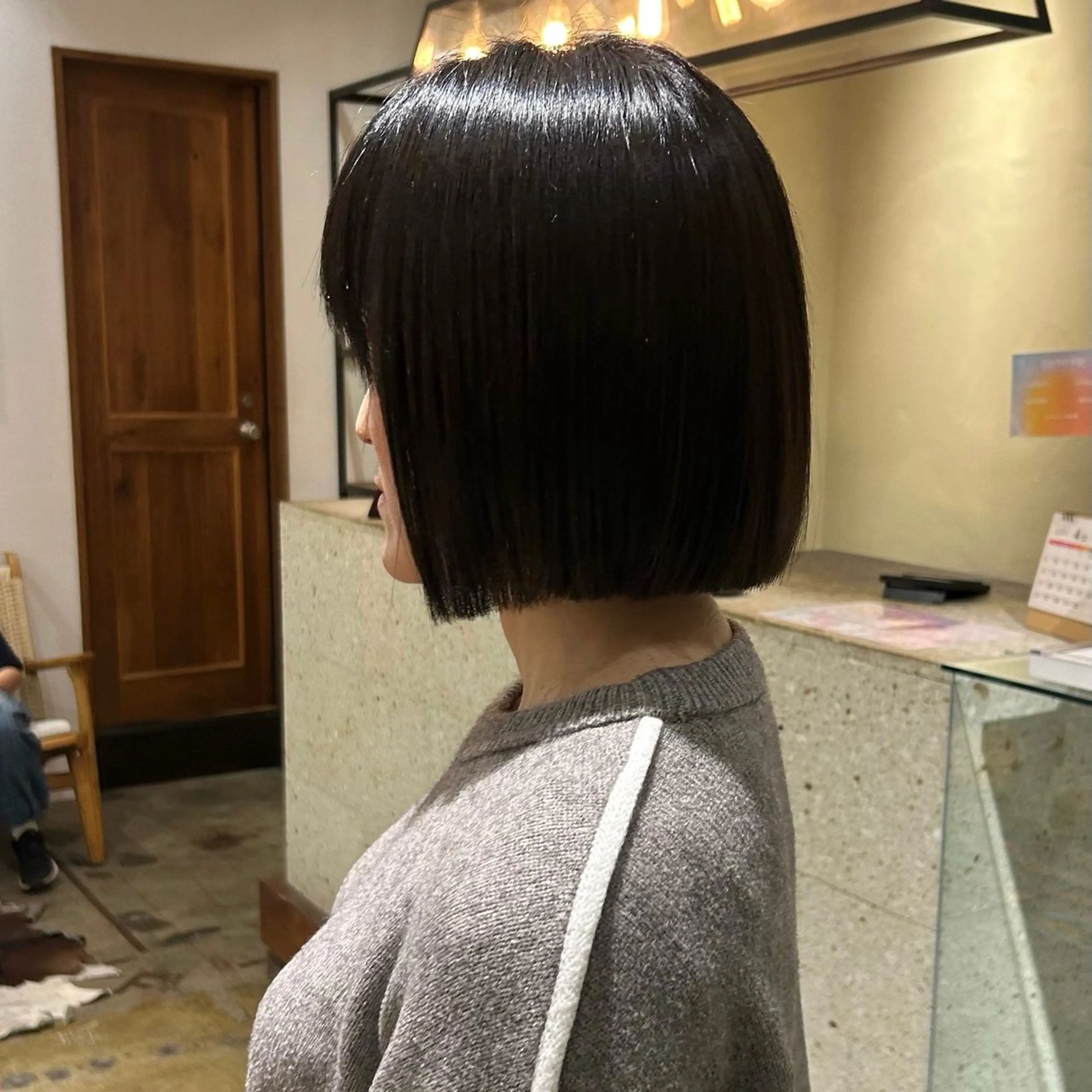 ショート 切りっぱなしボブ ボブ カット ココナ./ 艶っぽカラー🐏のヘアスタイル