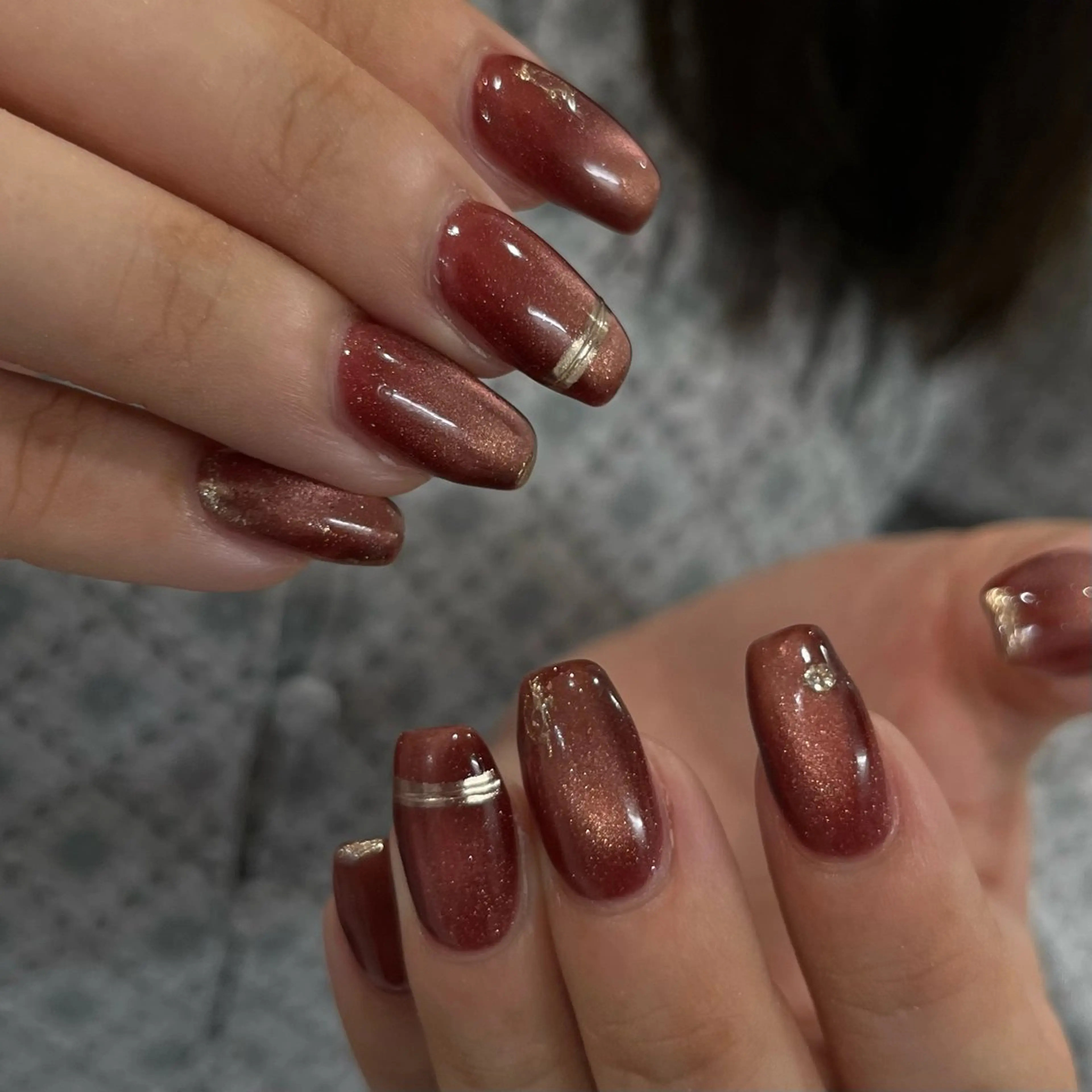 ネイル ハンドネイル Ray. ちゅるん系ニュアンスのネイルデザイン