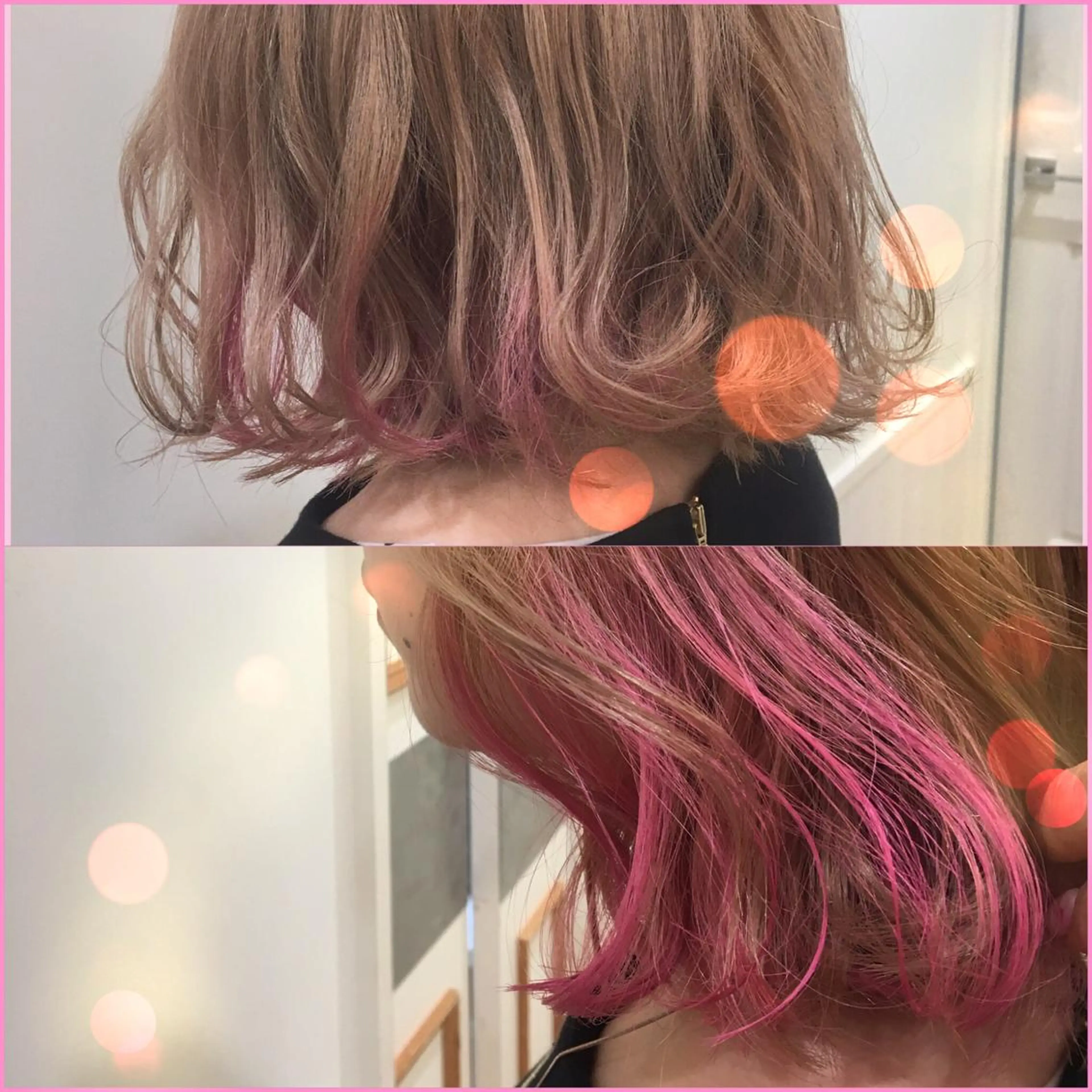 ミディアム カラー ヘアアレンジ 代表🎀 ふわモテ愛 され髪🩷yumiのヘアスタイル