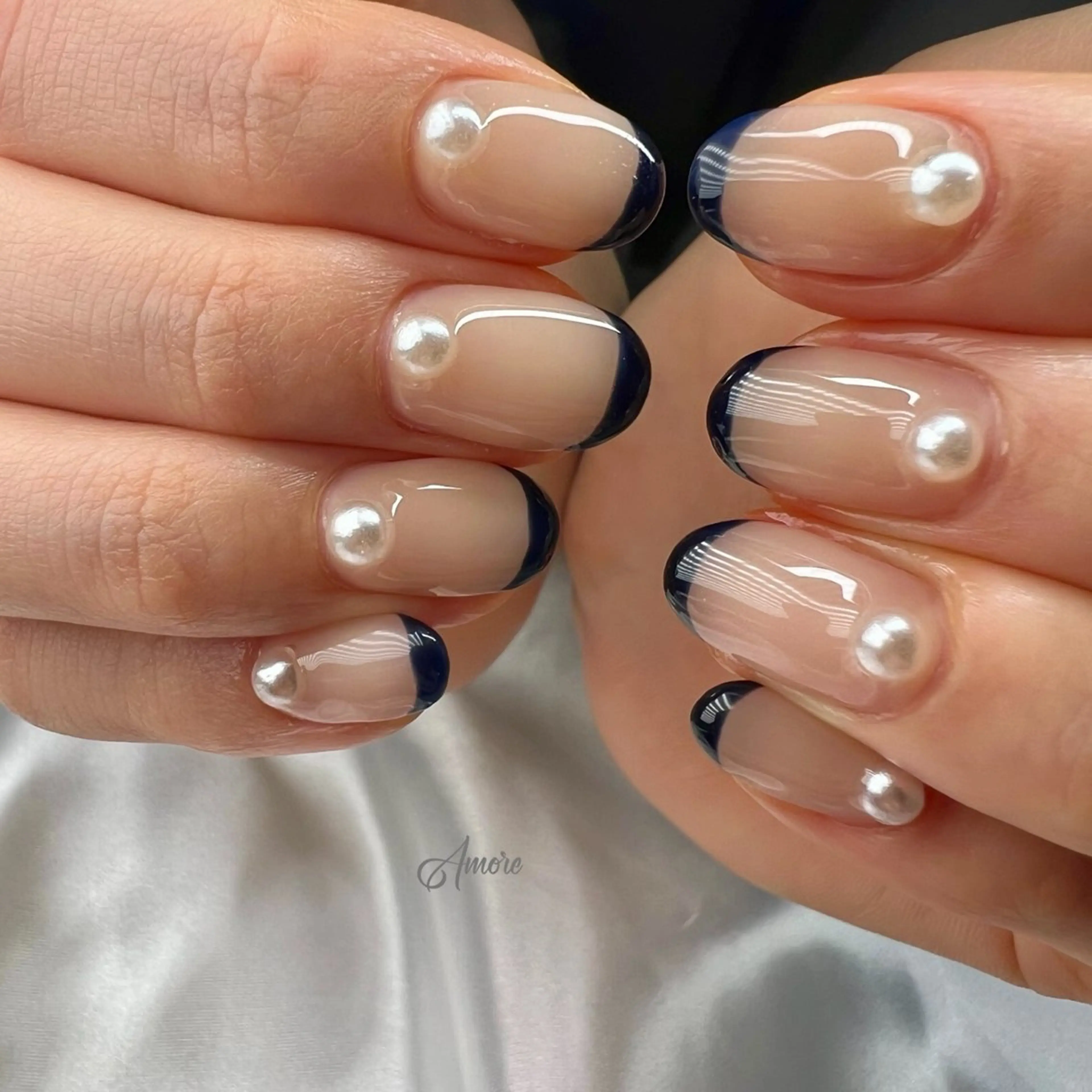 ネイル ジェルネイル キラキラネイル 韓国ネイル パラジェル 冬ネイル You kyehwaのネイルデザイン