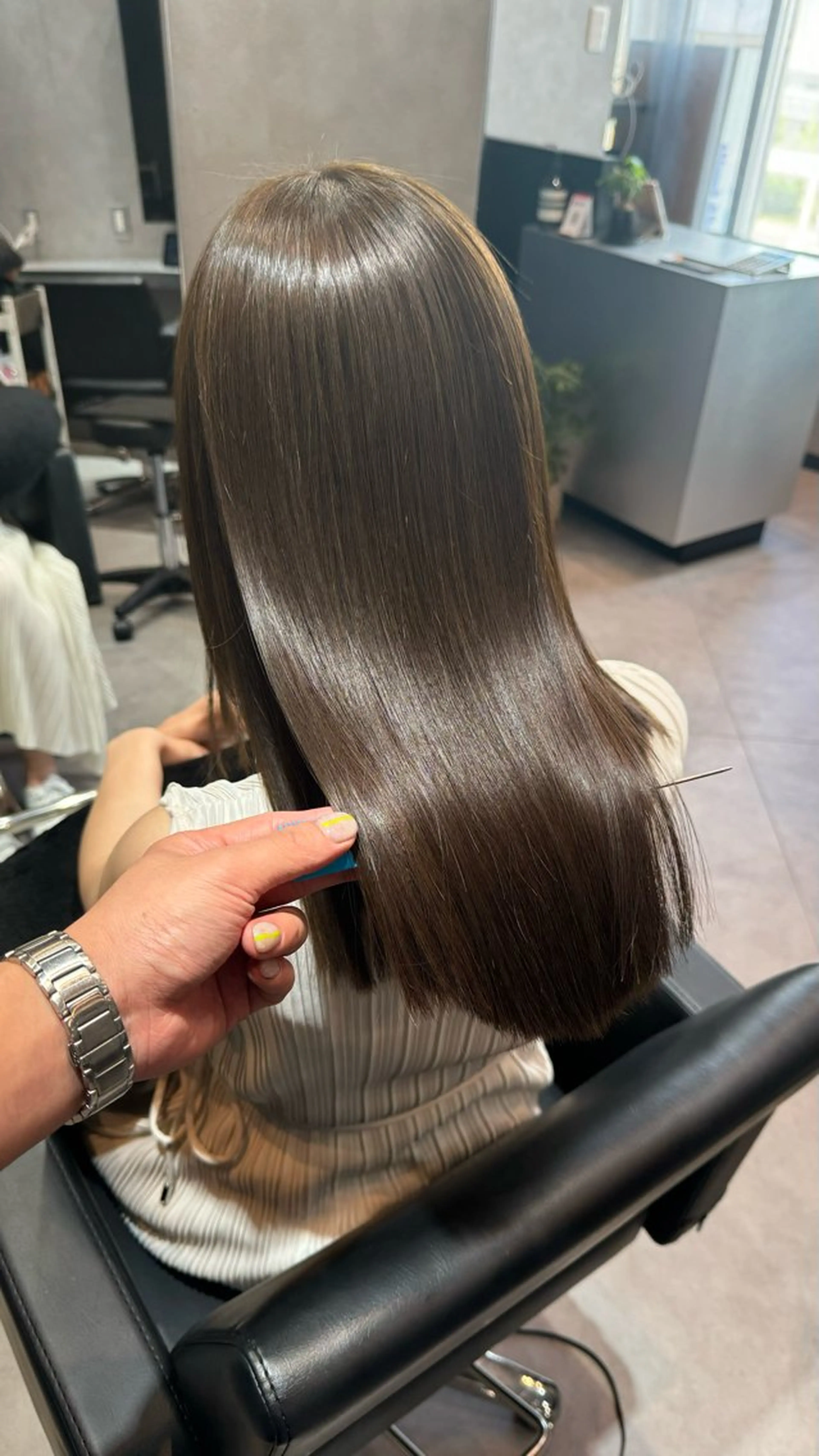 【美髪】カット+ケアカラー+髪質改善水素ULTOWAの写真