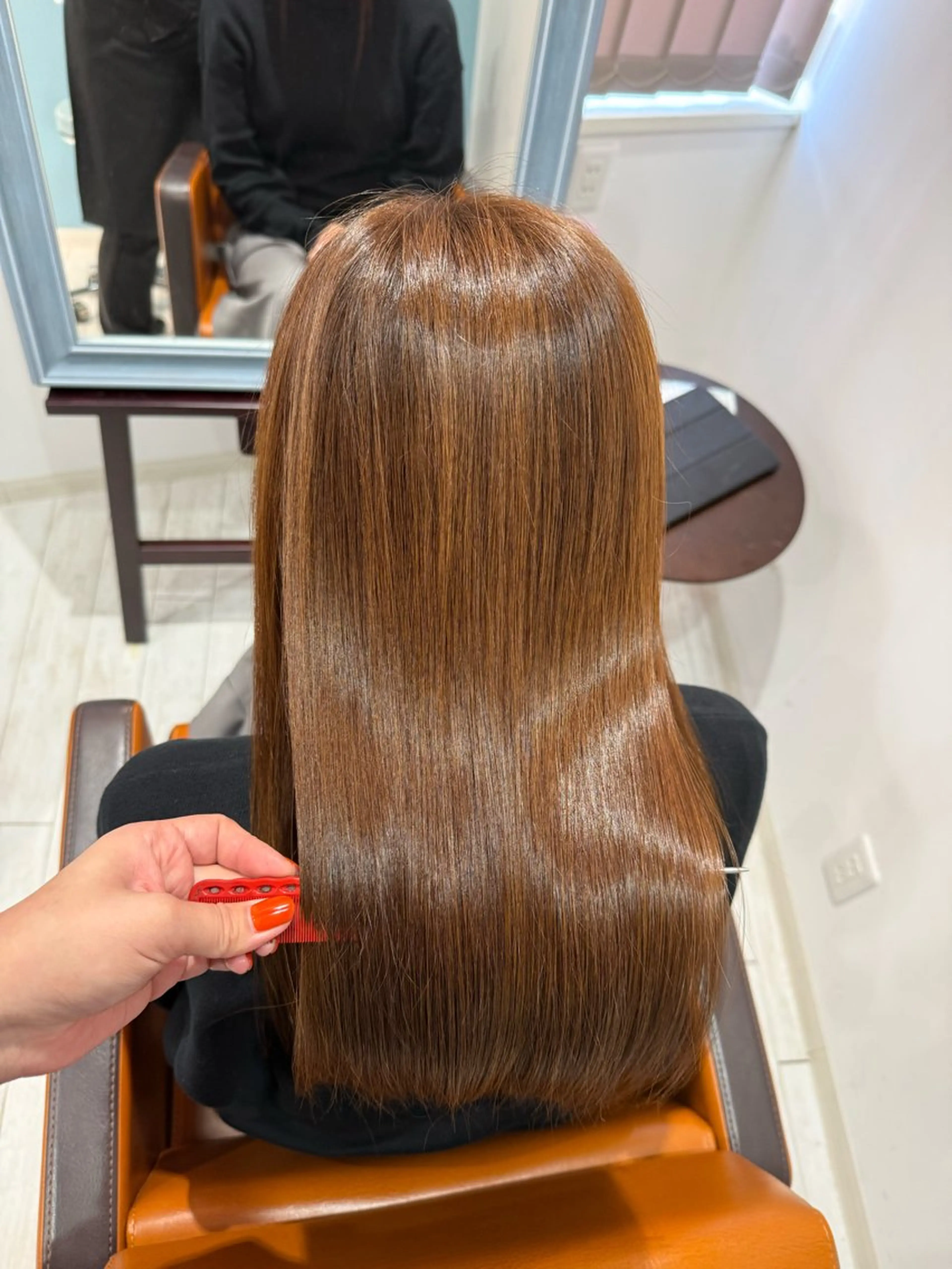 セミロング カット ヘアカラー トリートメント 🍊髪質改善🍊縮毛 矯正🍊濱野紗奈🍊のヘアスタイル