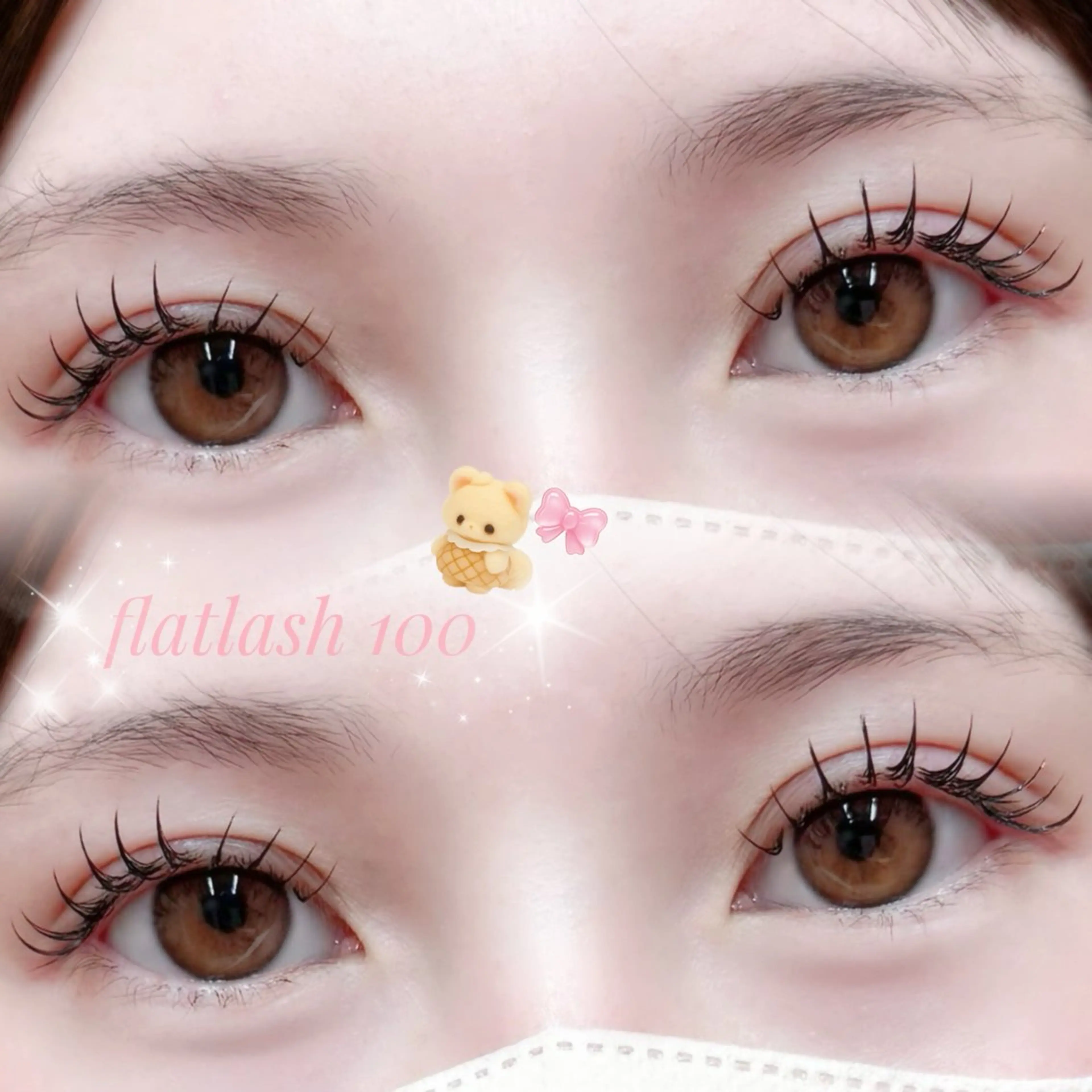 🪐フラットラッシュ100本➕仕上げコーティング付き♡の写真
