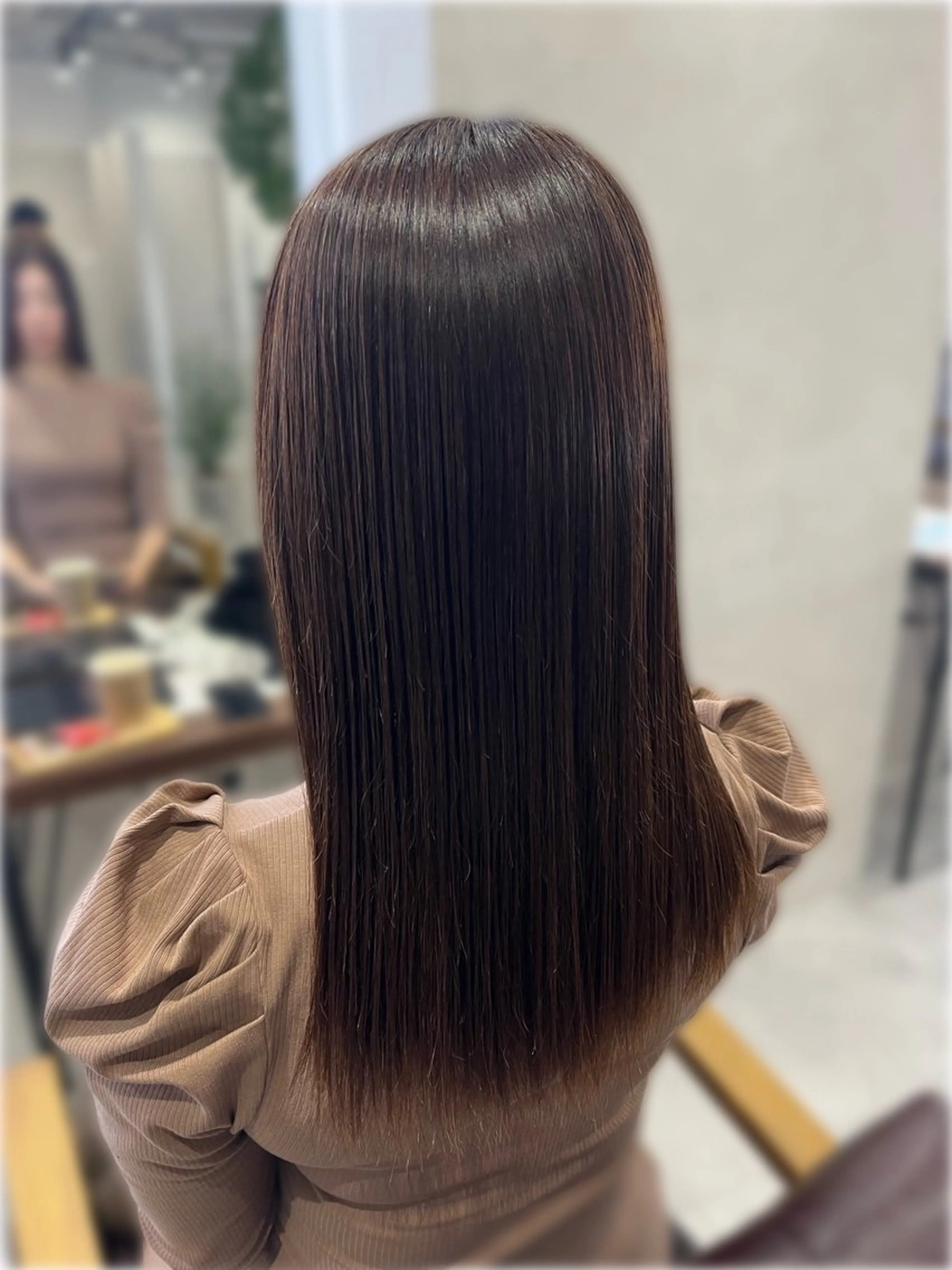 ロング 酸性ストレート 佐藤 香苗のヘアスタイル