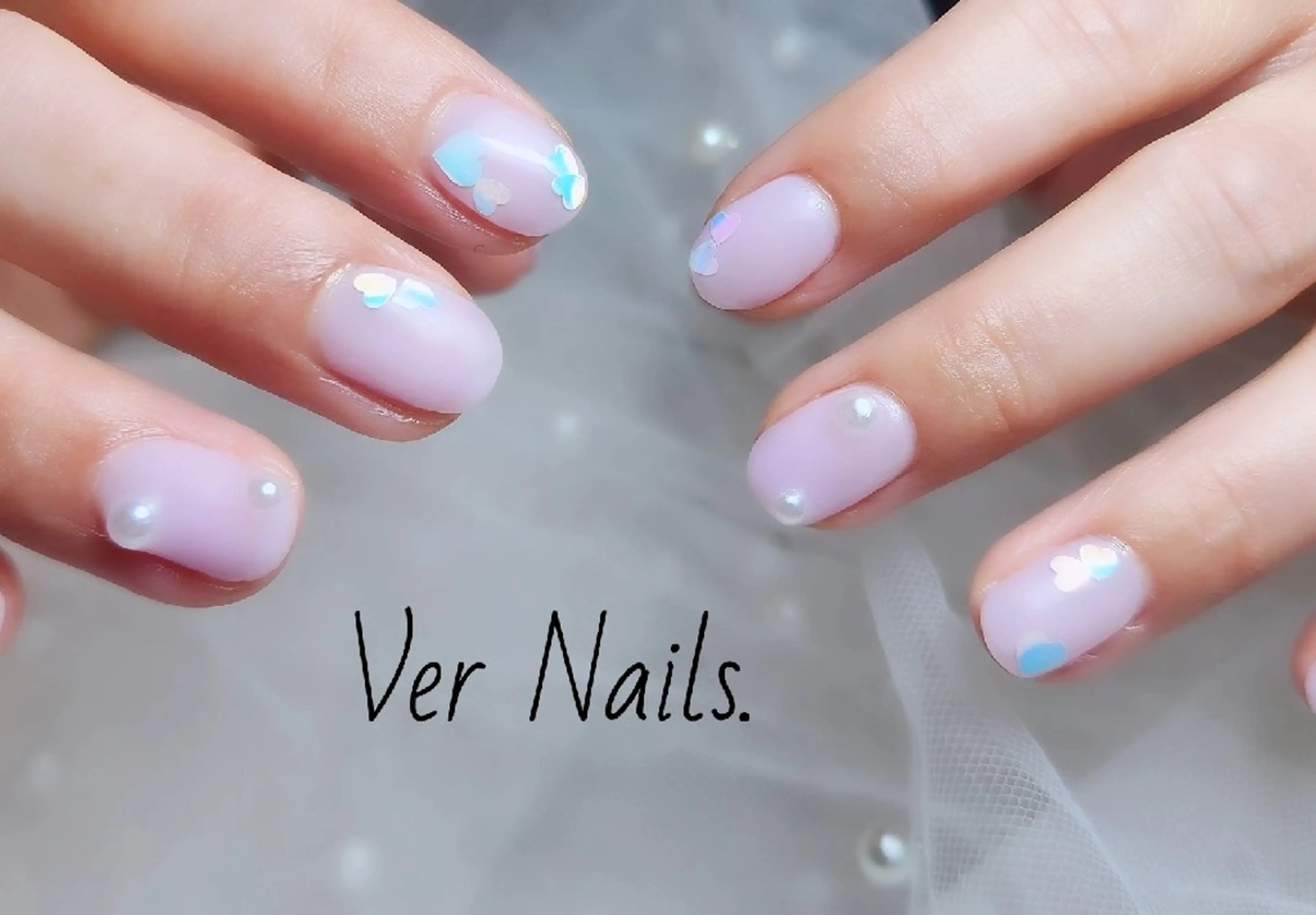 ショート パープルカラー ハンドネイル Ver Nails.のその他イメージ