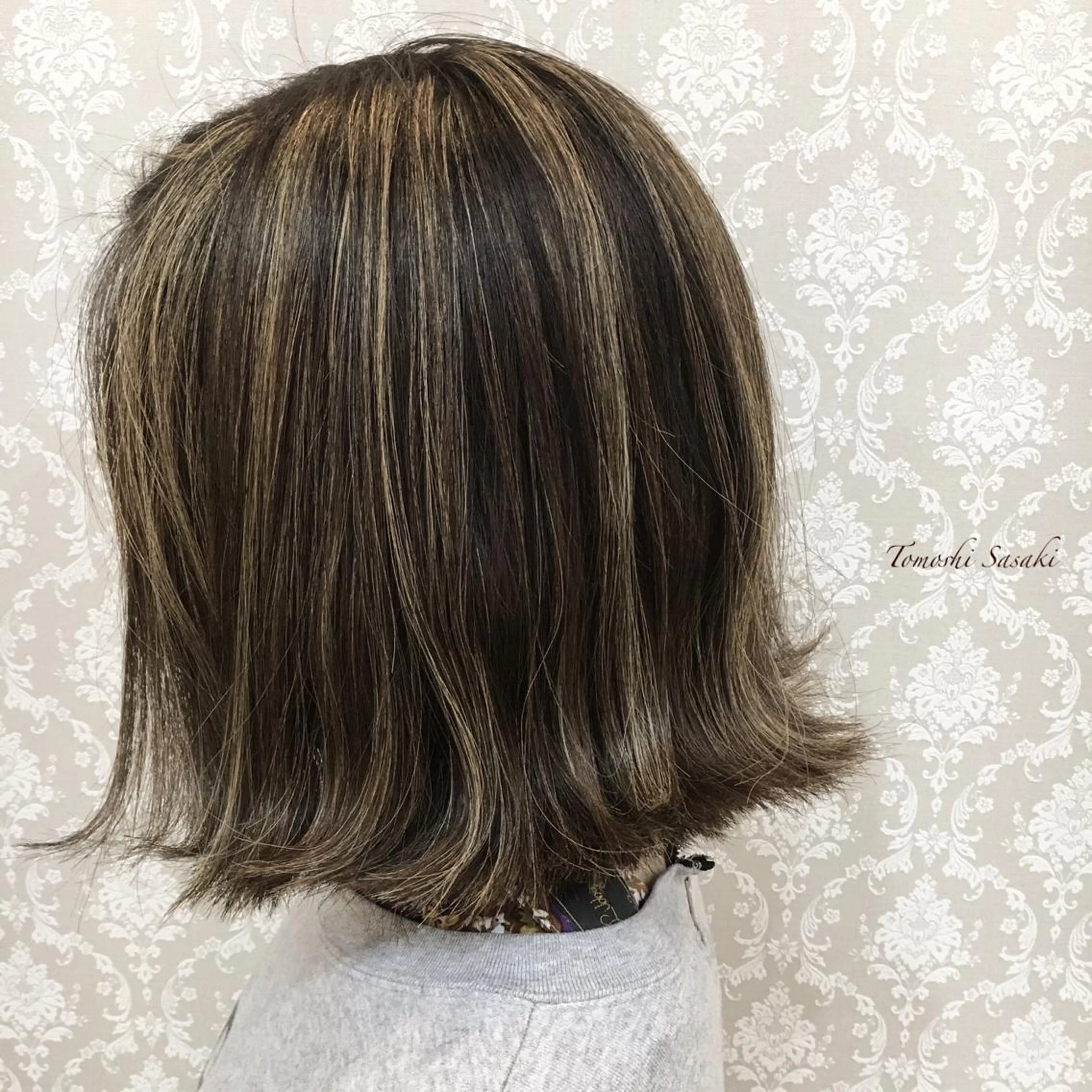 カラー ハイライトカラー ササキ トモシのヘアスタイル