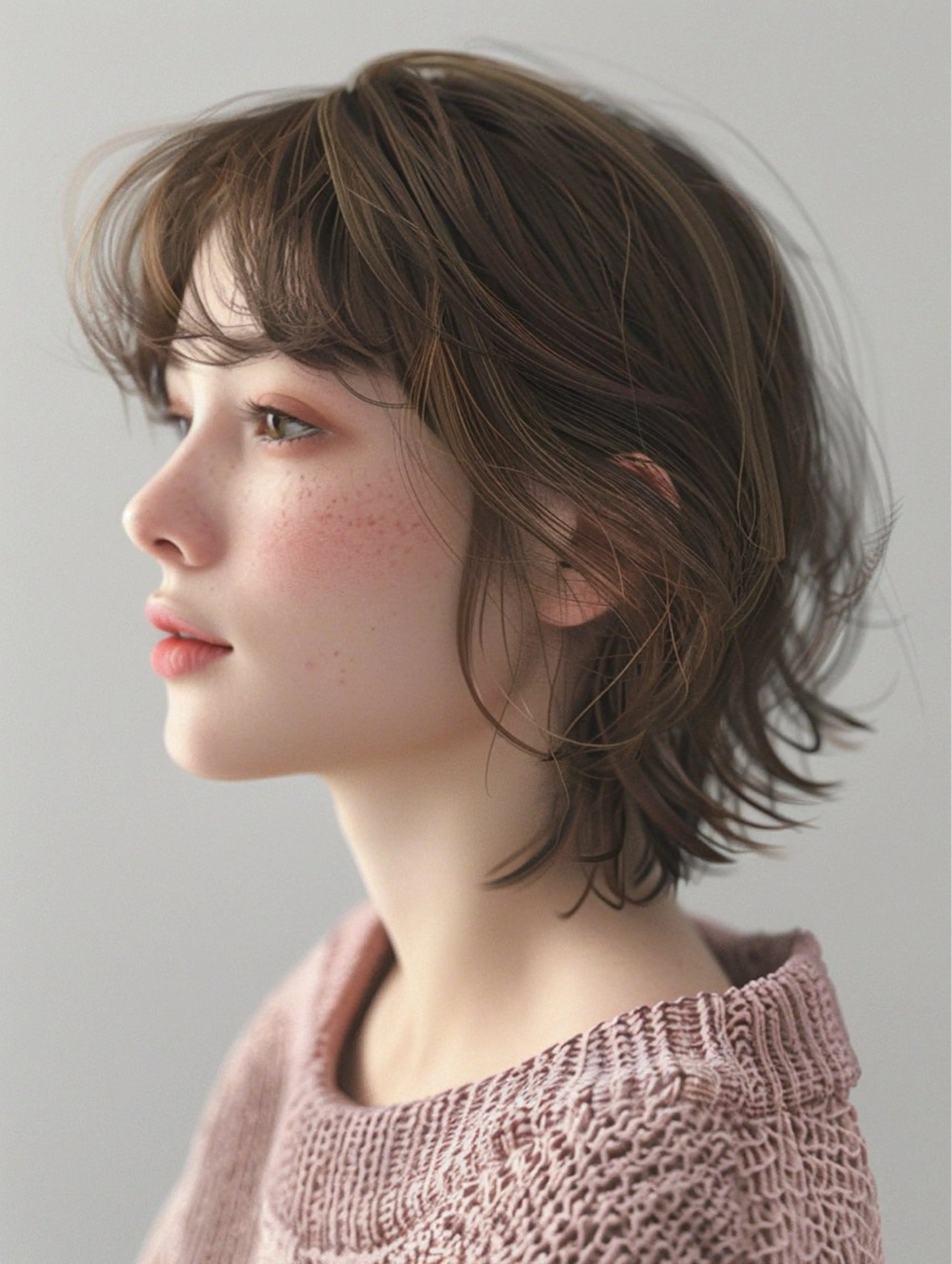 ミディアム カット アレンジ/新宿 透明感カラー/ヤノのヘアスタイル