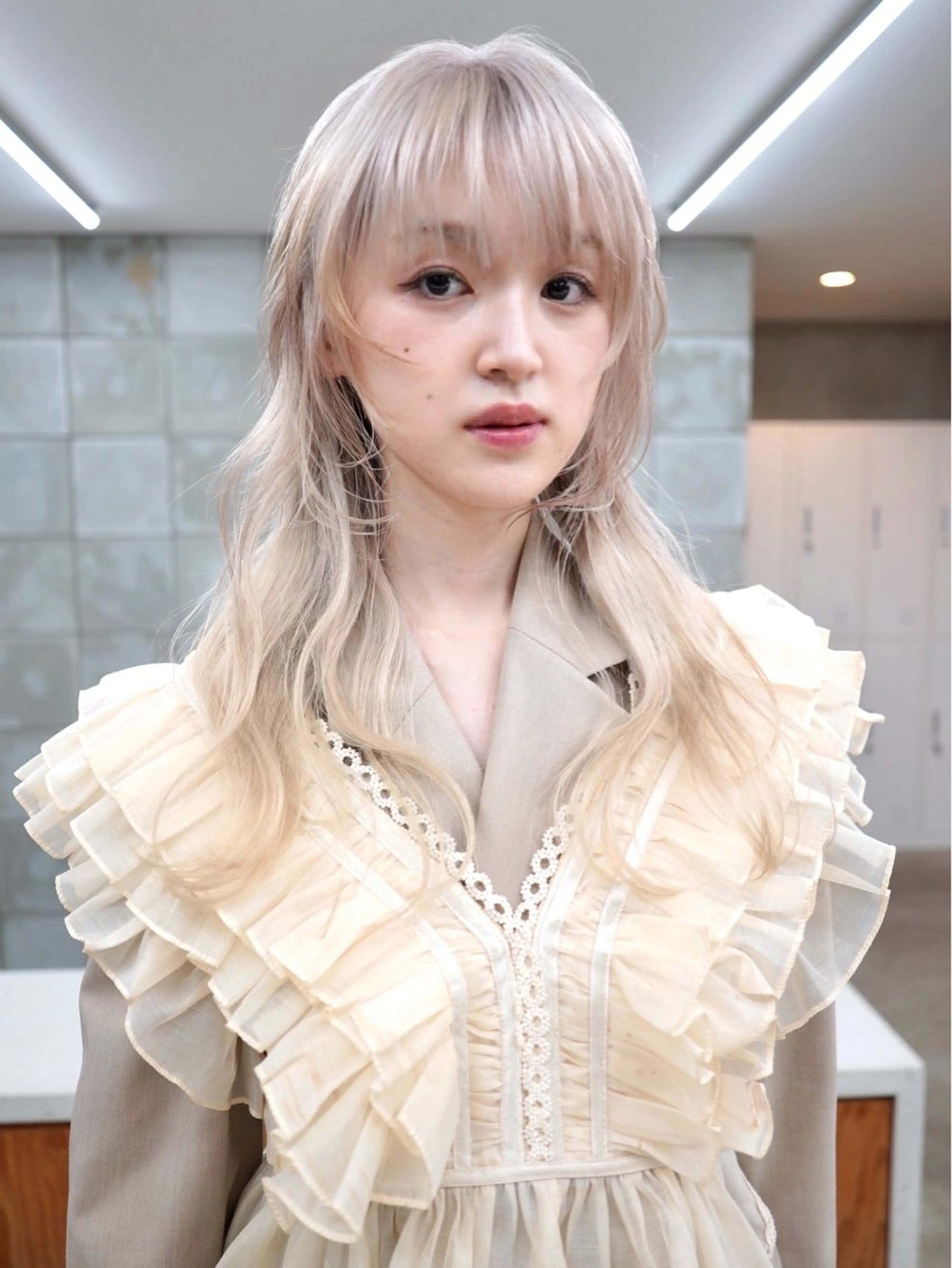 ロング カラー ウルフカット カット ヘアカラー トリートメント デザイン/レイヤー Kaito🐩/栄のヘアスタイル