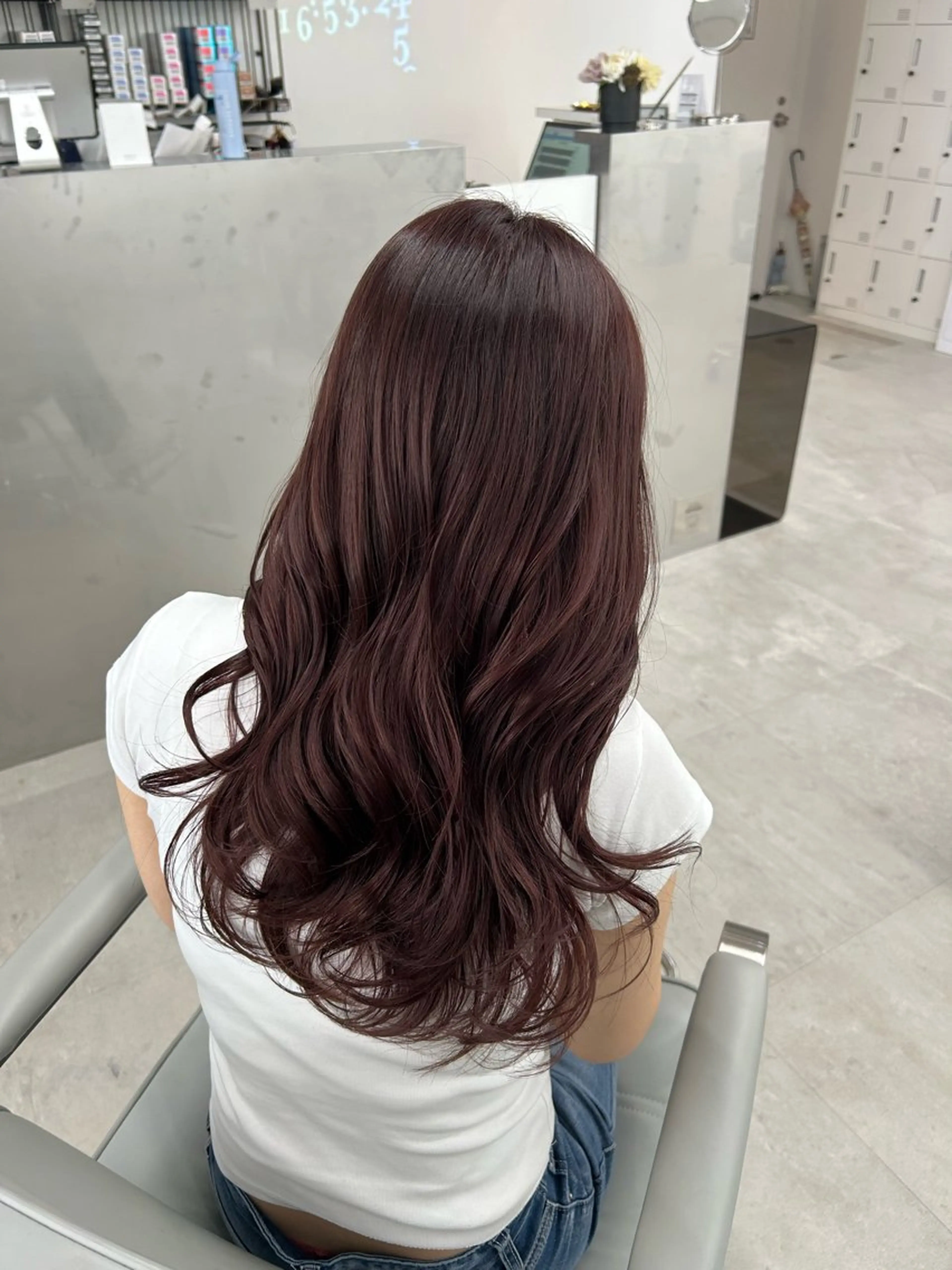 セミロング カラー ♡透明感/艶カラー /haruka♡のヘアスタイル