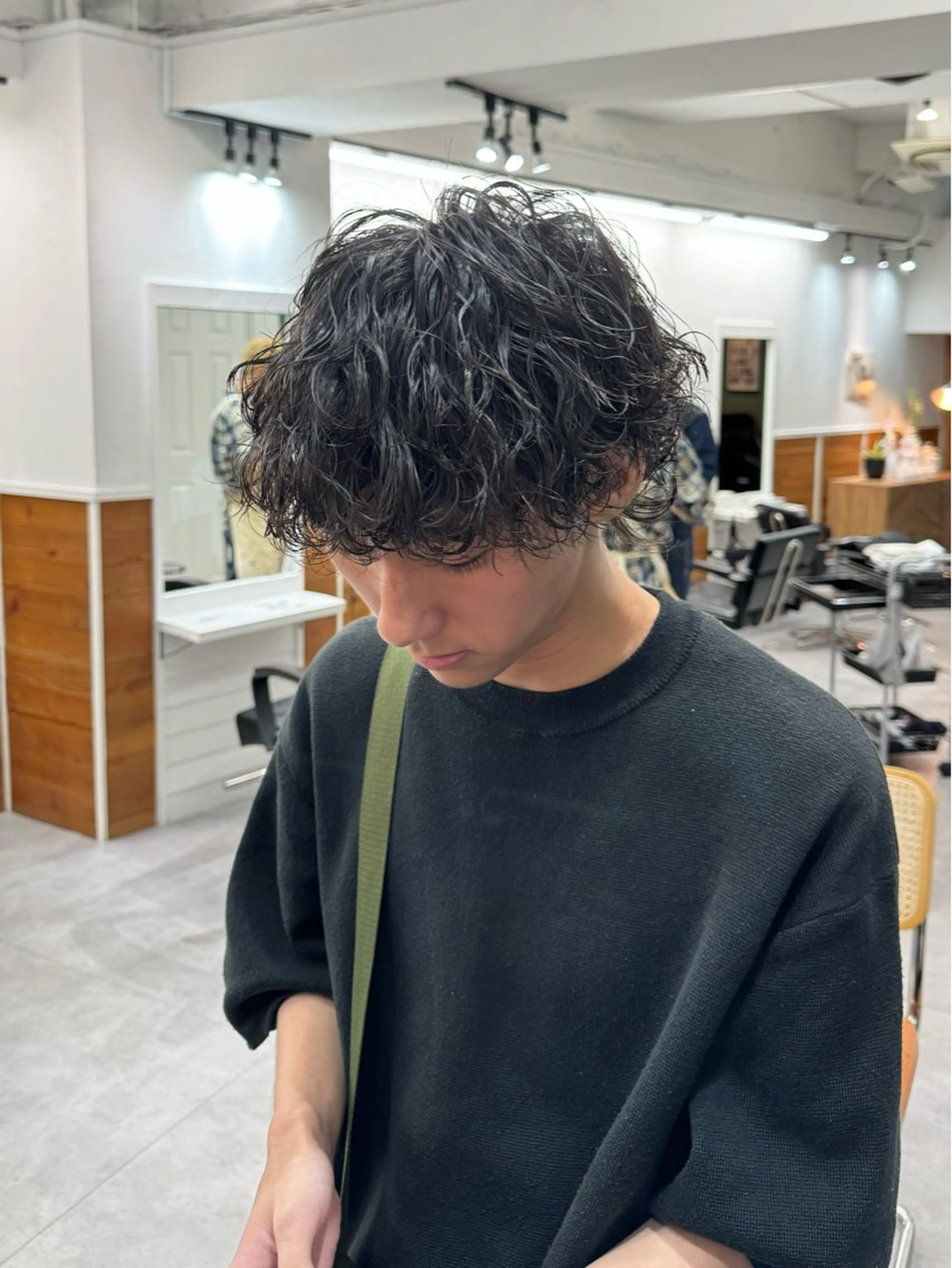 パーマ メンズ メンズパーマ 波巻きパーマ スパイラルパーマ カット パーマ シャドウパーマ/ 波巻パーマYu-Kiのヘアスタイル