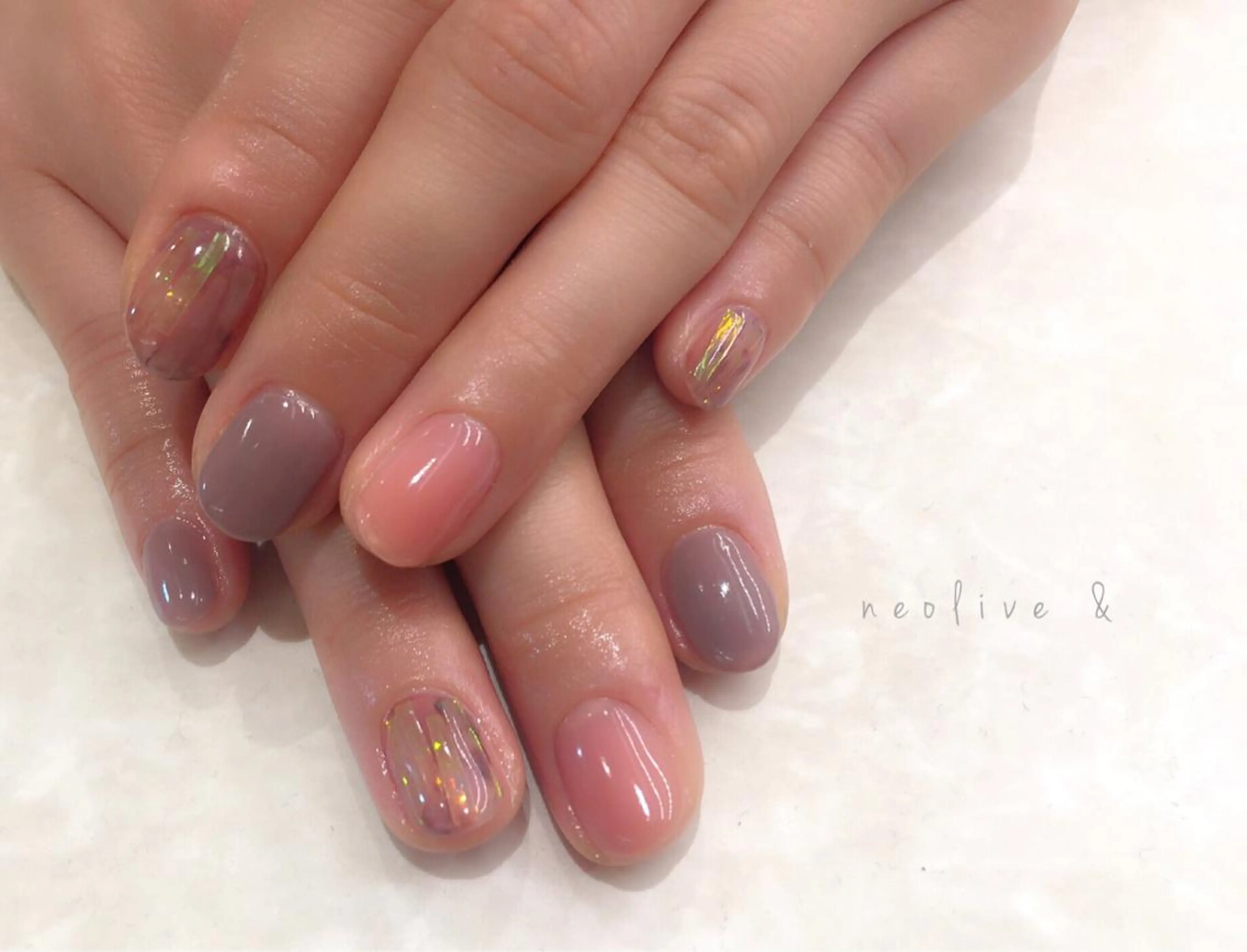 ネイル マツエク・マツパ ニュアンスネイル Yuriko Omi パラジェル/渋谷のネイルデザイン