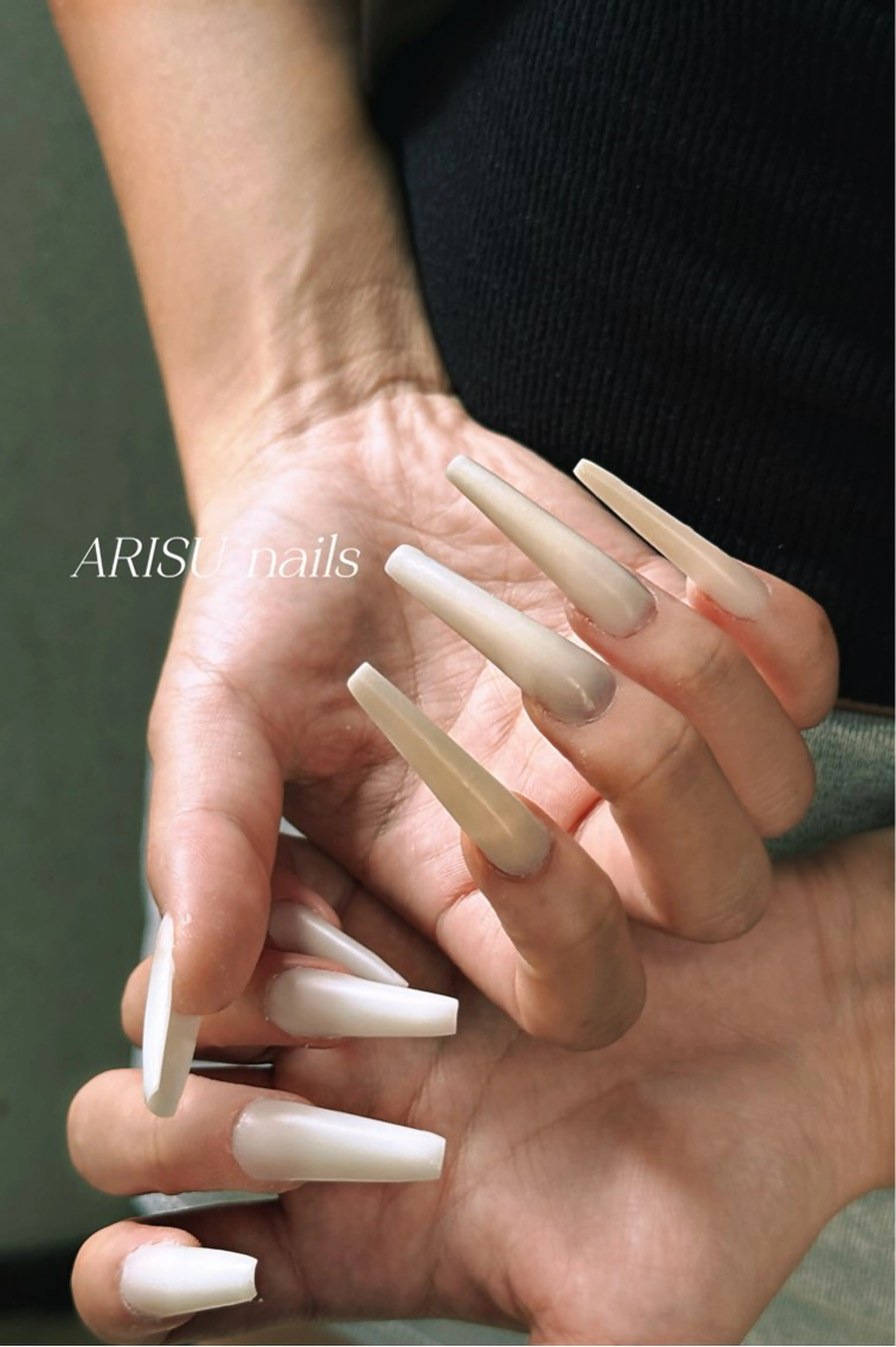 ★美フォルム★チップ長さだしワンカラー/ラメグラ★(ソフトジェルオフ＋550円+30min)の写真