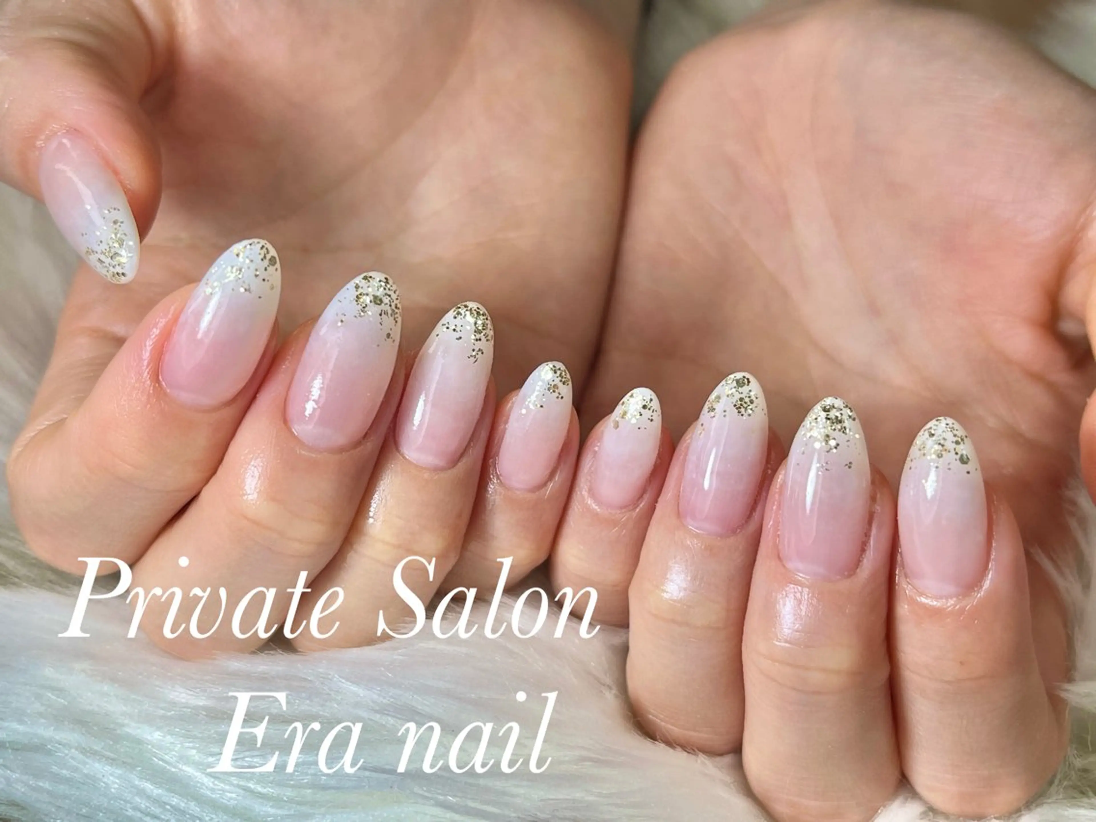 ネイル グラデーション ラメ(グリッター) Era nailのネイルデザイン