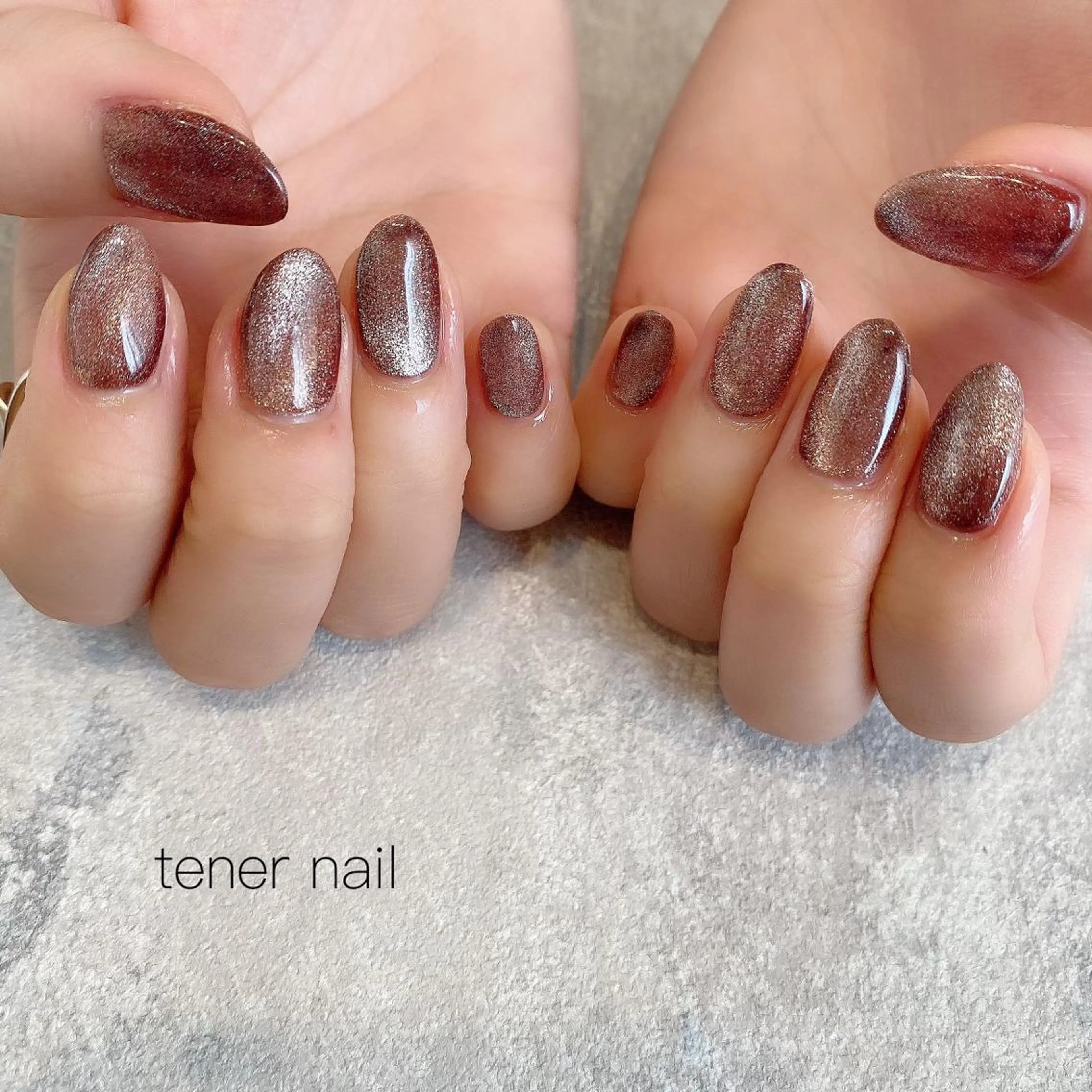 ネイル ブラウン tener  nail  テネルネイル所属・テネルネイル tener nailのネイルデザイン