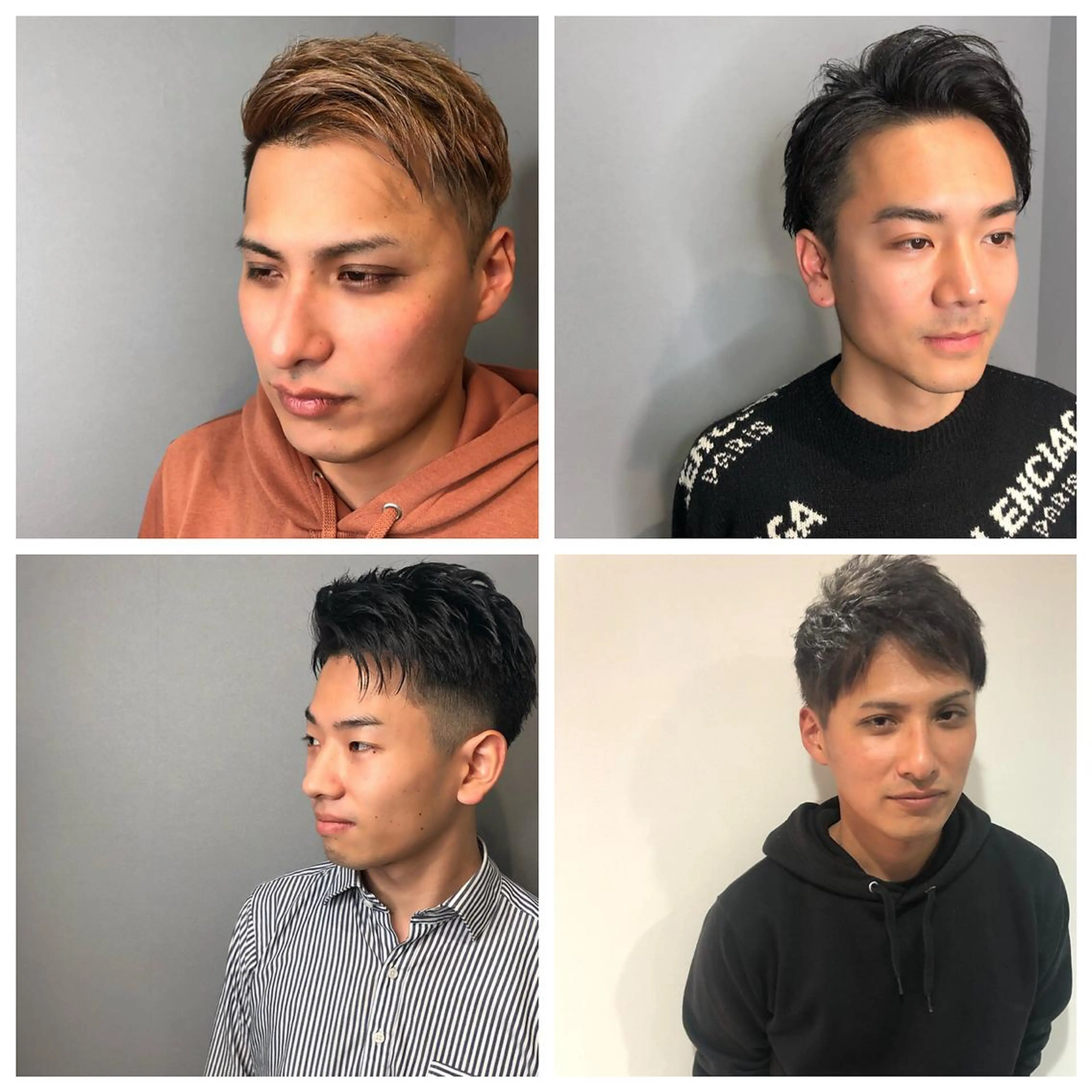 ショート パーマ メンズ kiitos所属・関西センターパート メンズモデル募集のヘアスタイル