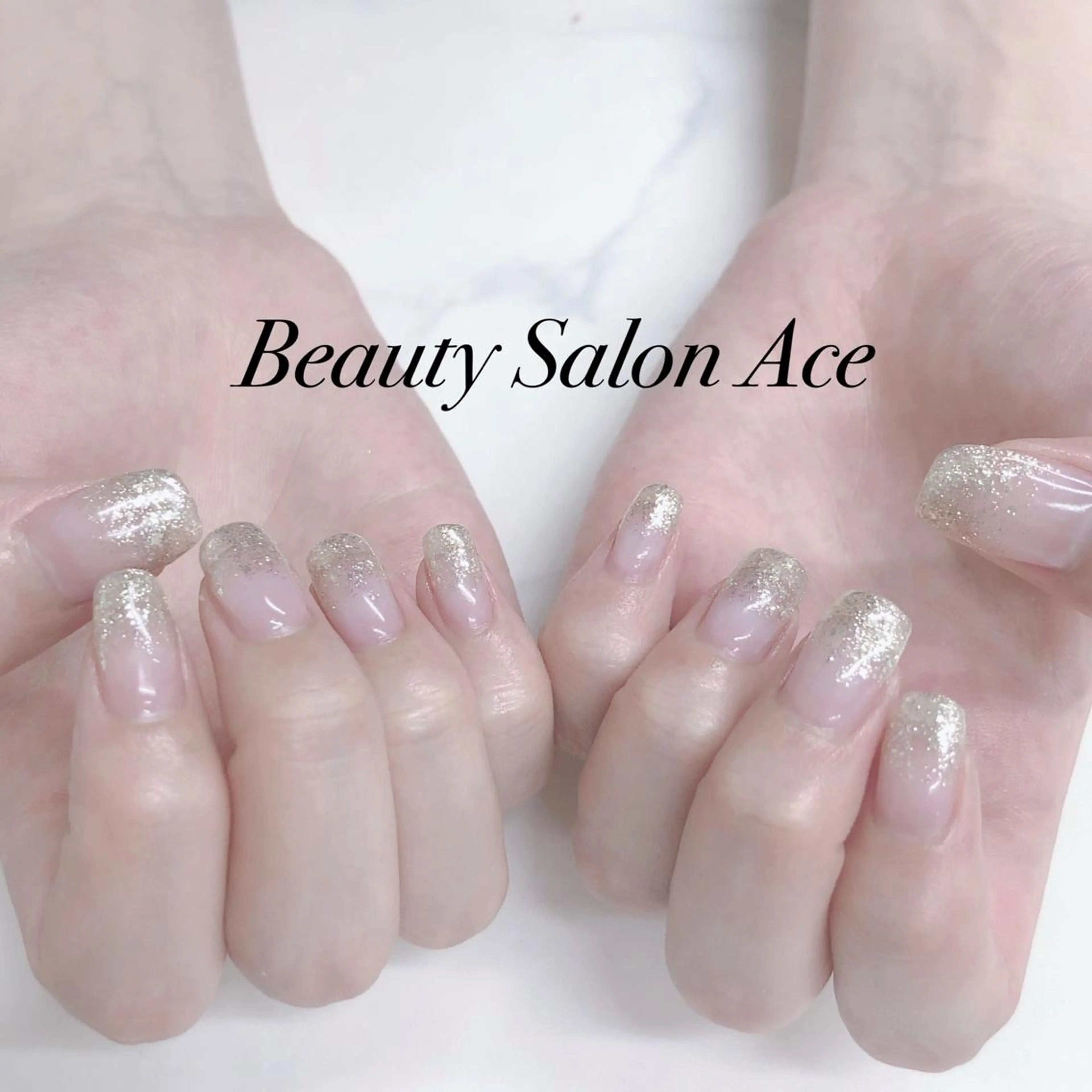 ネイル グラデーション ラメ(グリッター) ラメグラデーション メンズネイル 夏ネイル ハンドネイル ハンドケア Beauty Salon Ace(ネイルサロン エース)所属・池袋フィルイン Ace♡長さだしのネイルデザイン