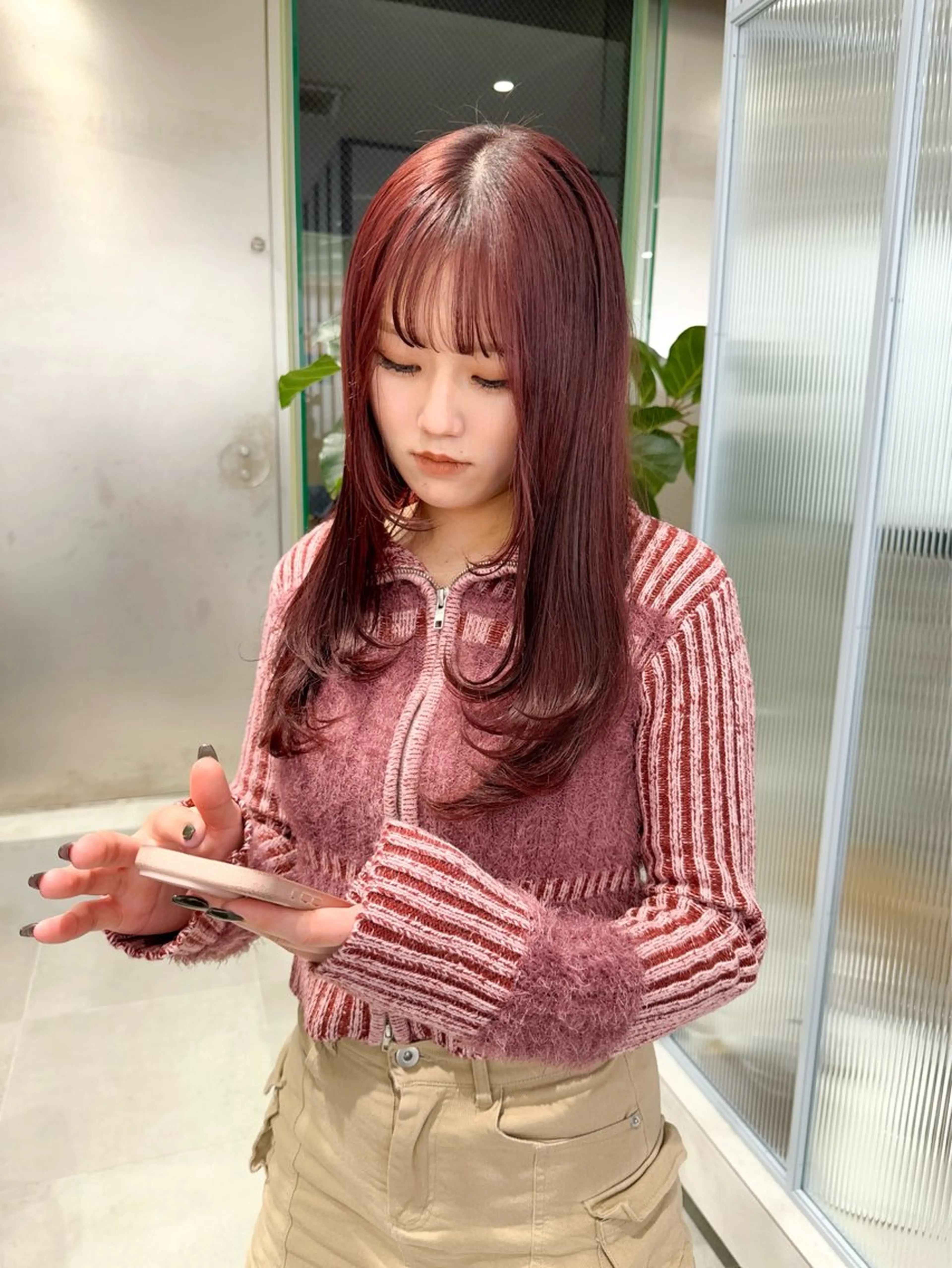 ロング カラー ヘアカラー ひかり／ショート ／似合わせカットのヘアスタイル