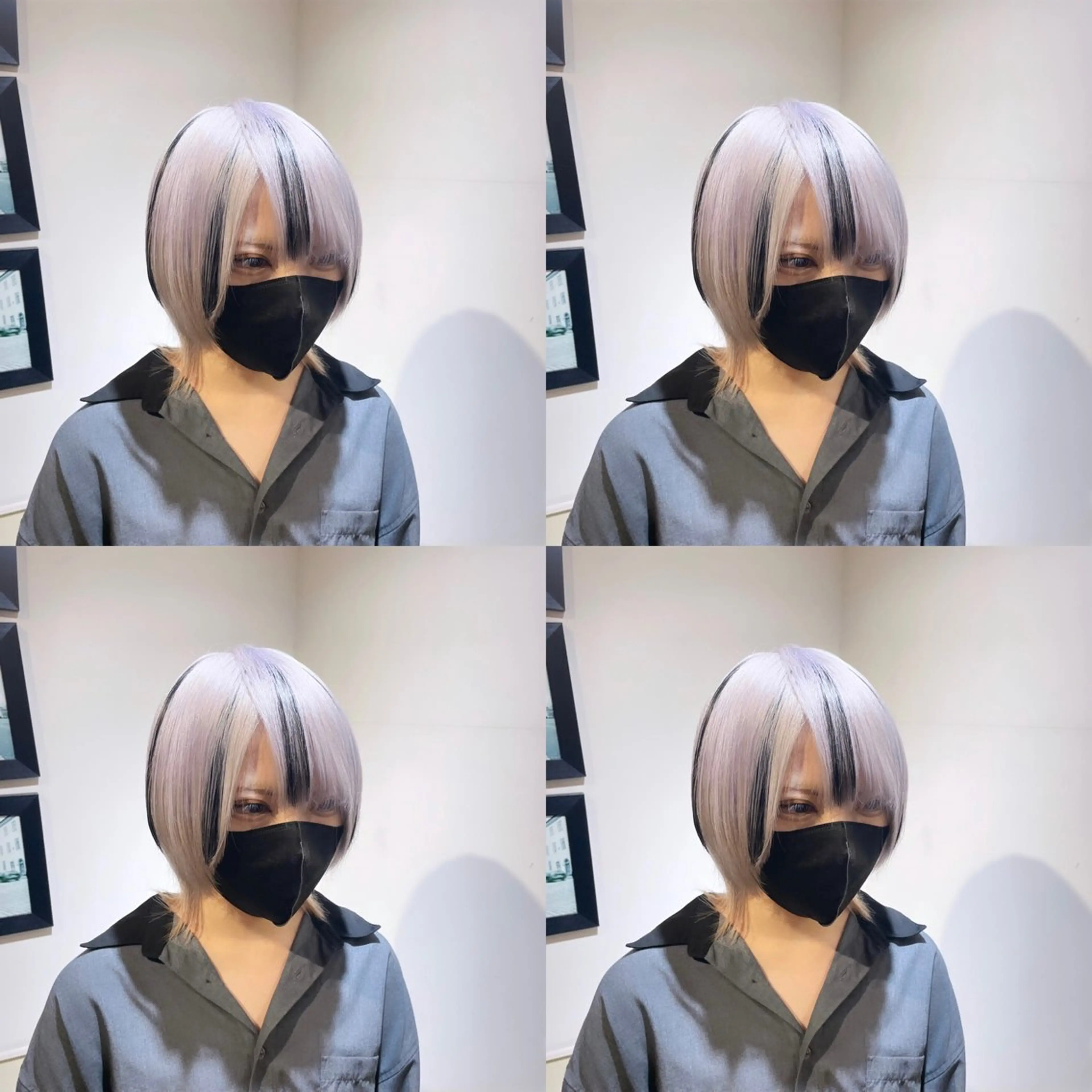 ショート カラー シールエクステ 黒髪 エクステ 🌟トップデザイナー 高橋🌟のヘアスタイル