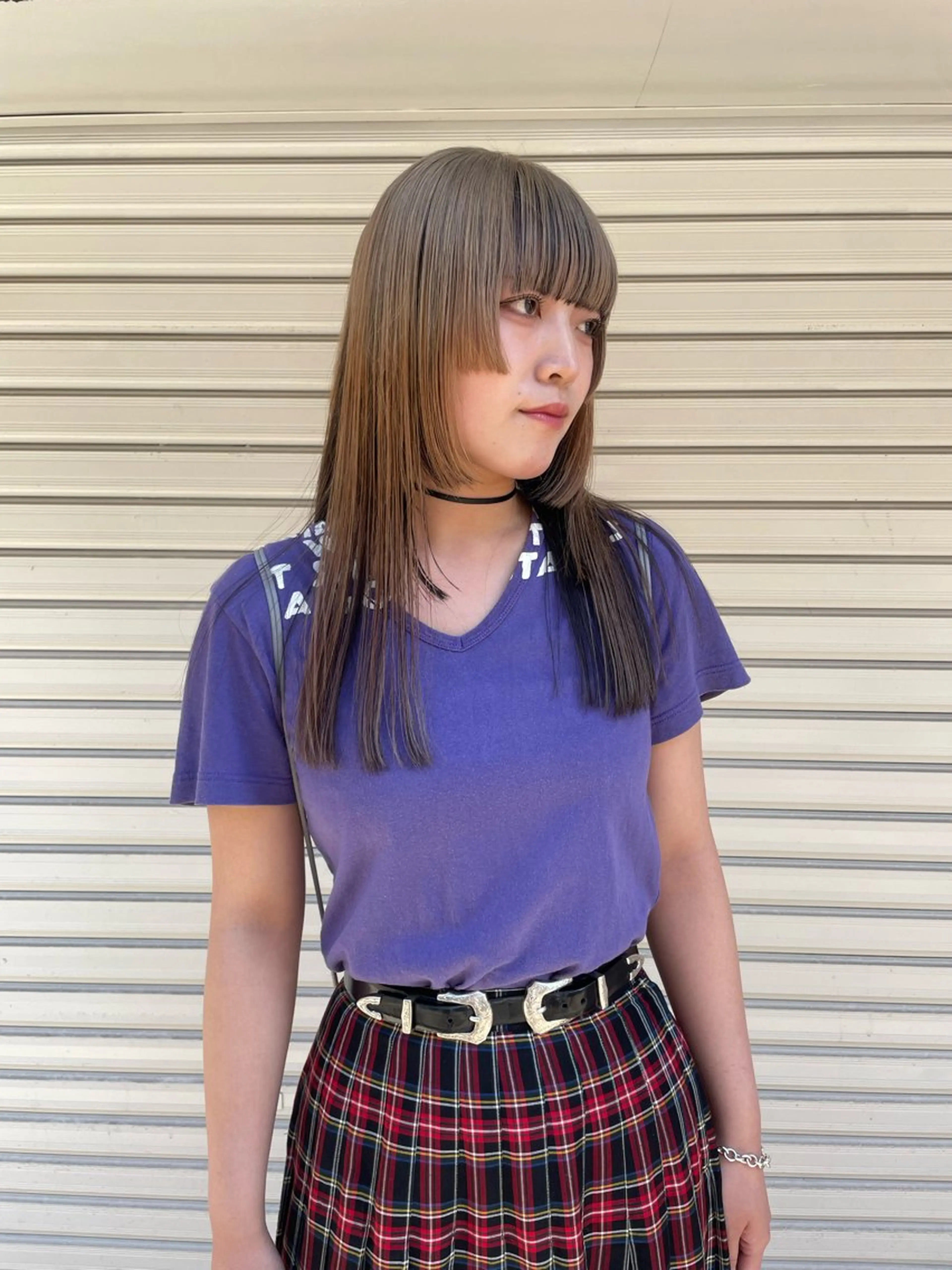 ロング カラー オカモト ミユウのヘアスタイル