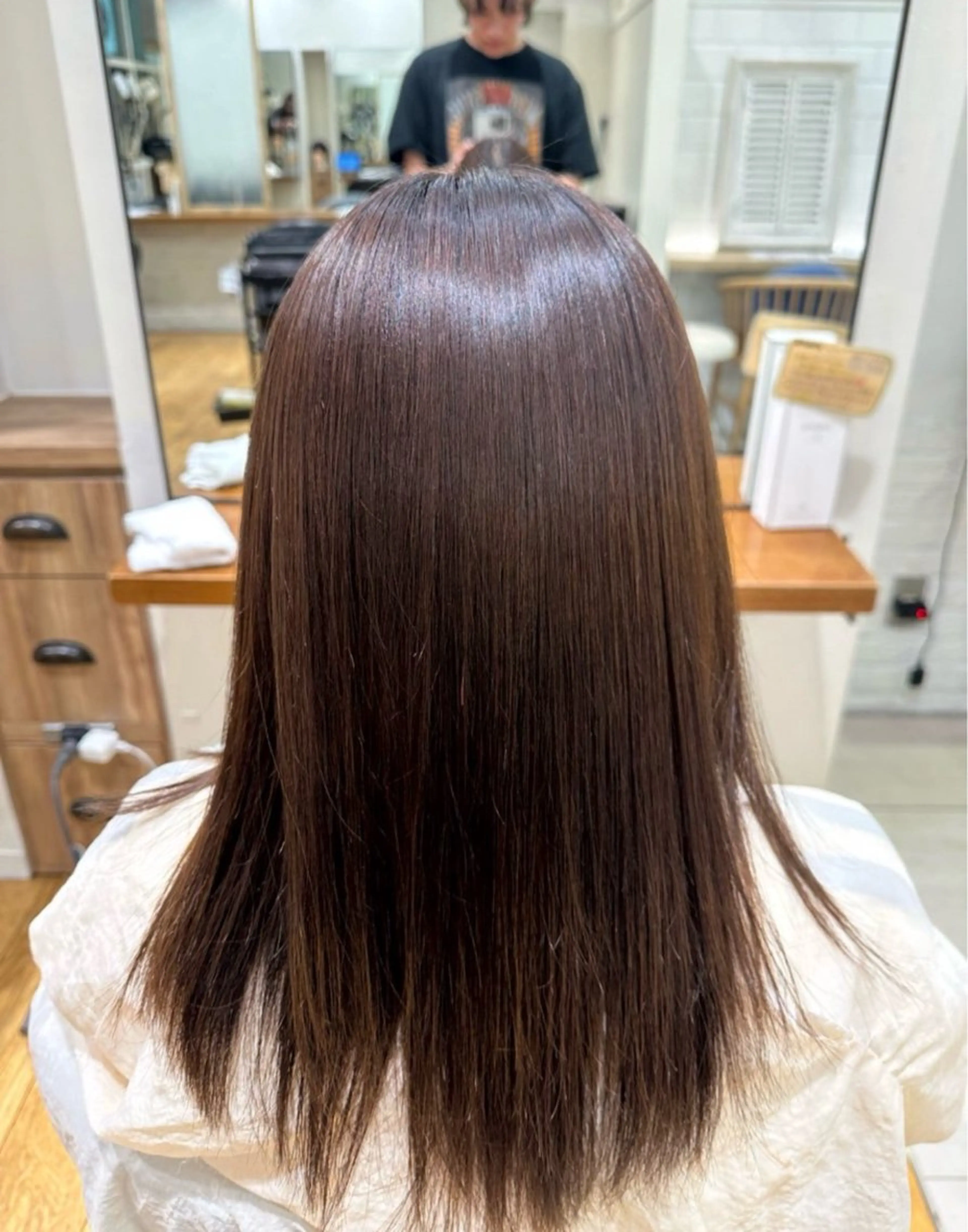 ロング 縮毛矯正 🐺中性メンズ🐺 さやとのヘアスタイル