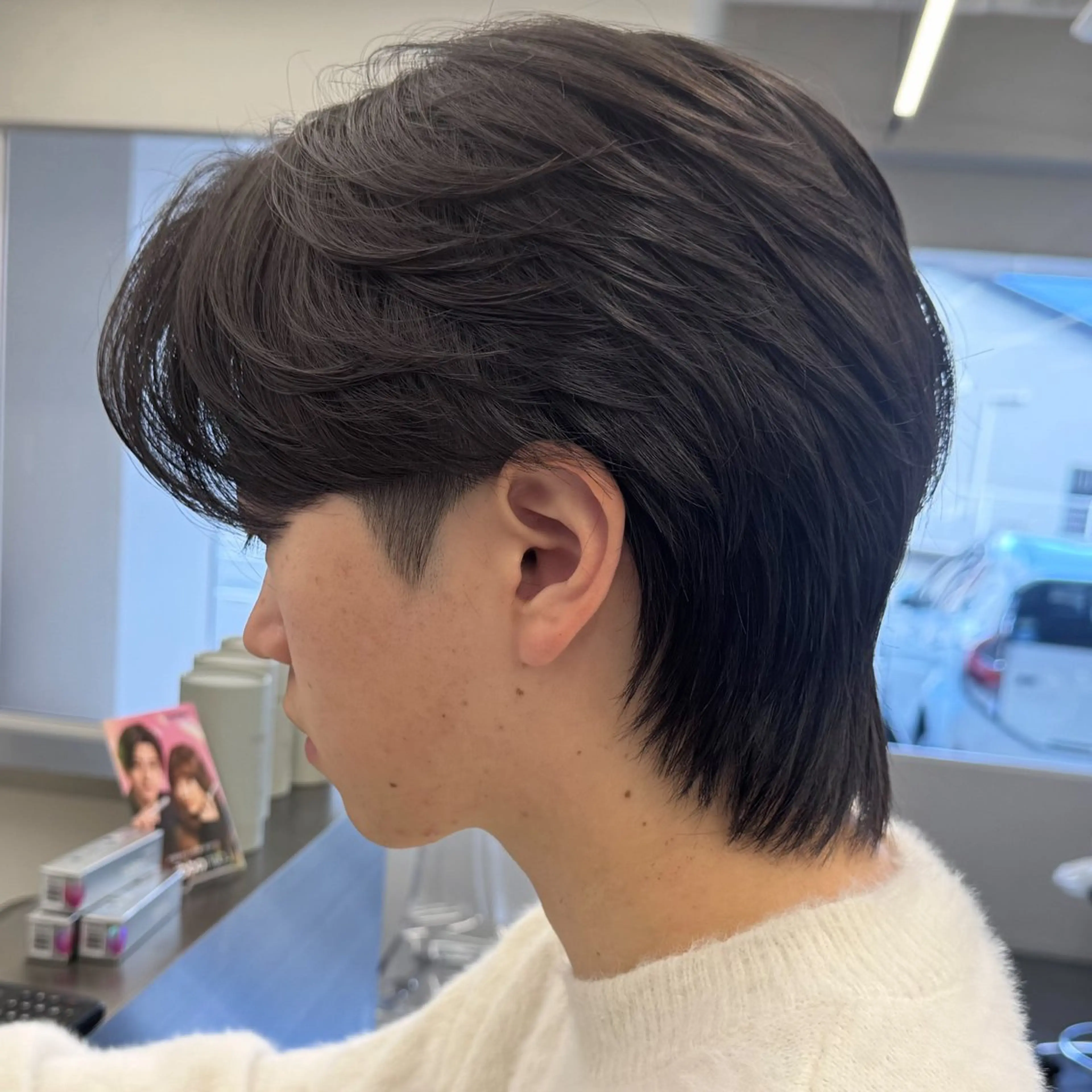 ミディアム パーマ メンズ カット パーマ トリートメント &c. hair studio所属・メンズパーマの人 KAZUのヘアスタイル