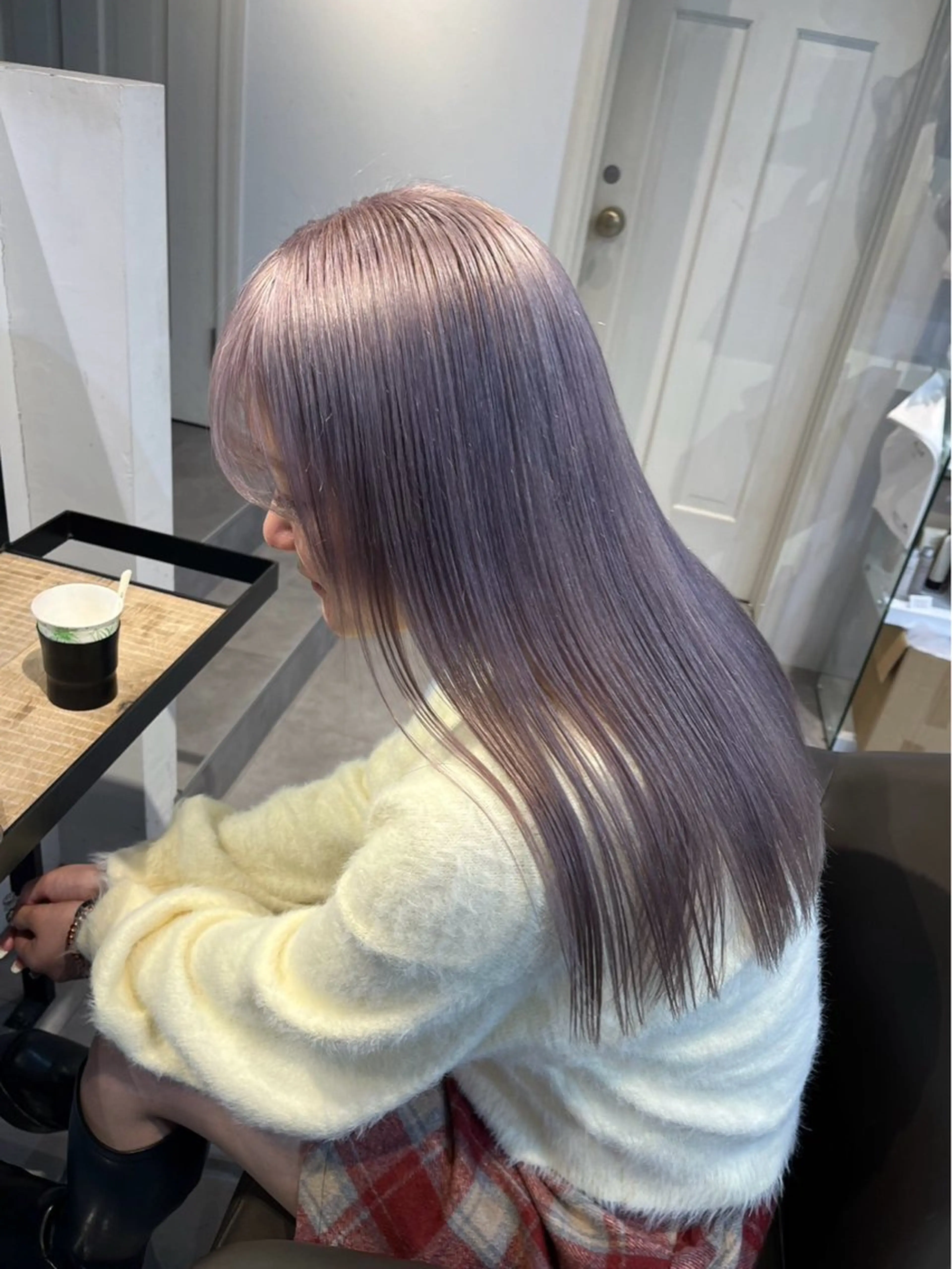 ロング 渋谷ハイトーン/ まぉまぉのヘアスタイル