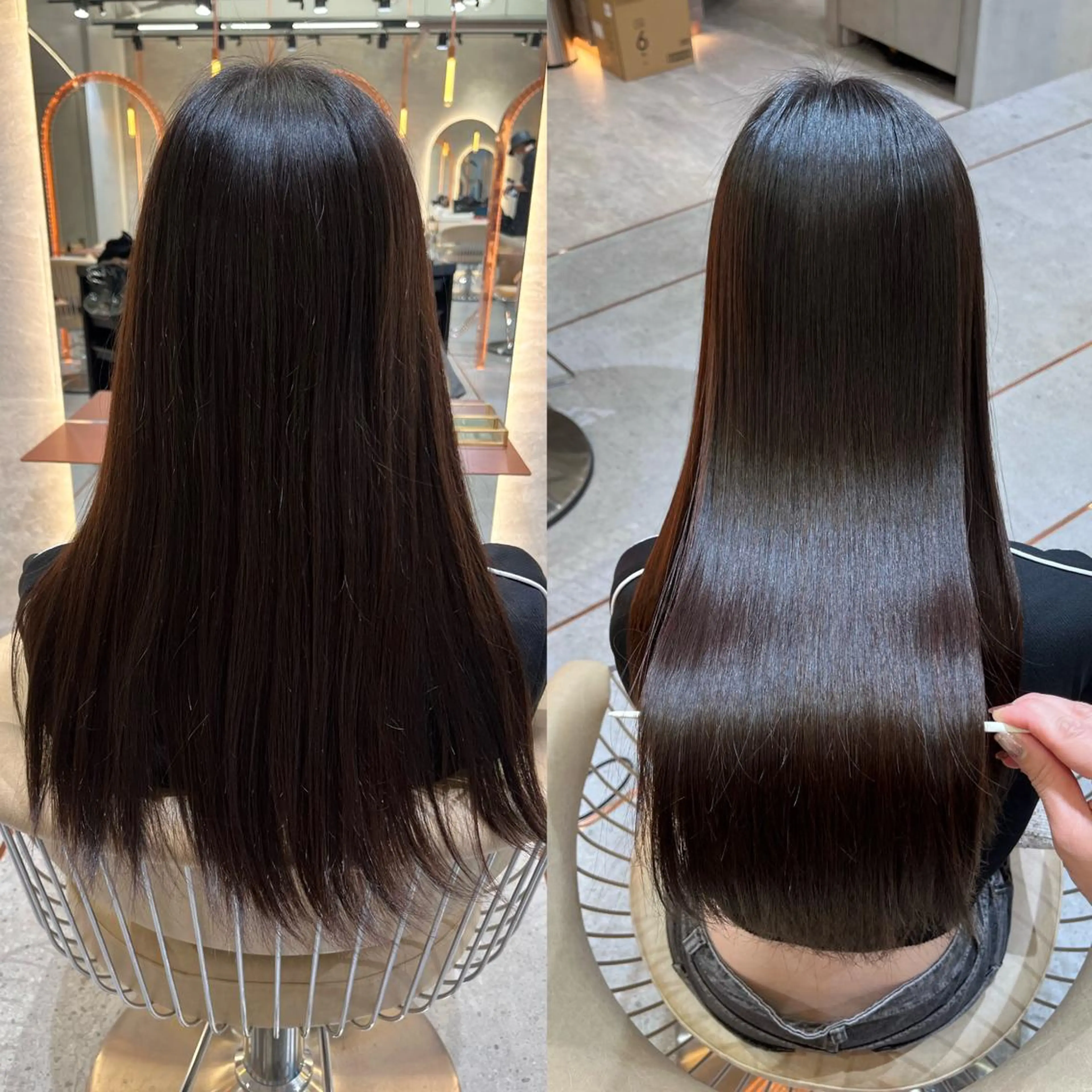 ロング カット 縮毛矯正 トリートメント enn to yuu所属・髪質改善&大人ボブ ♡KURENAのヘアスタイル