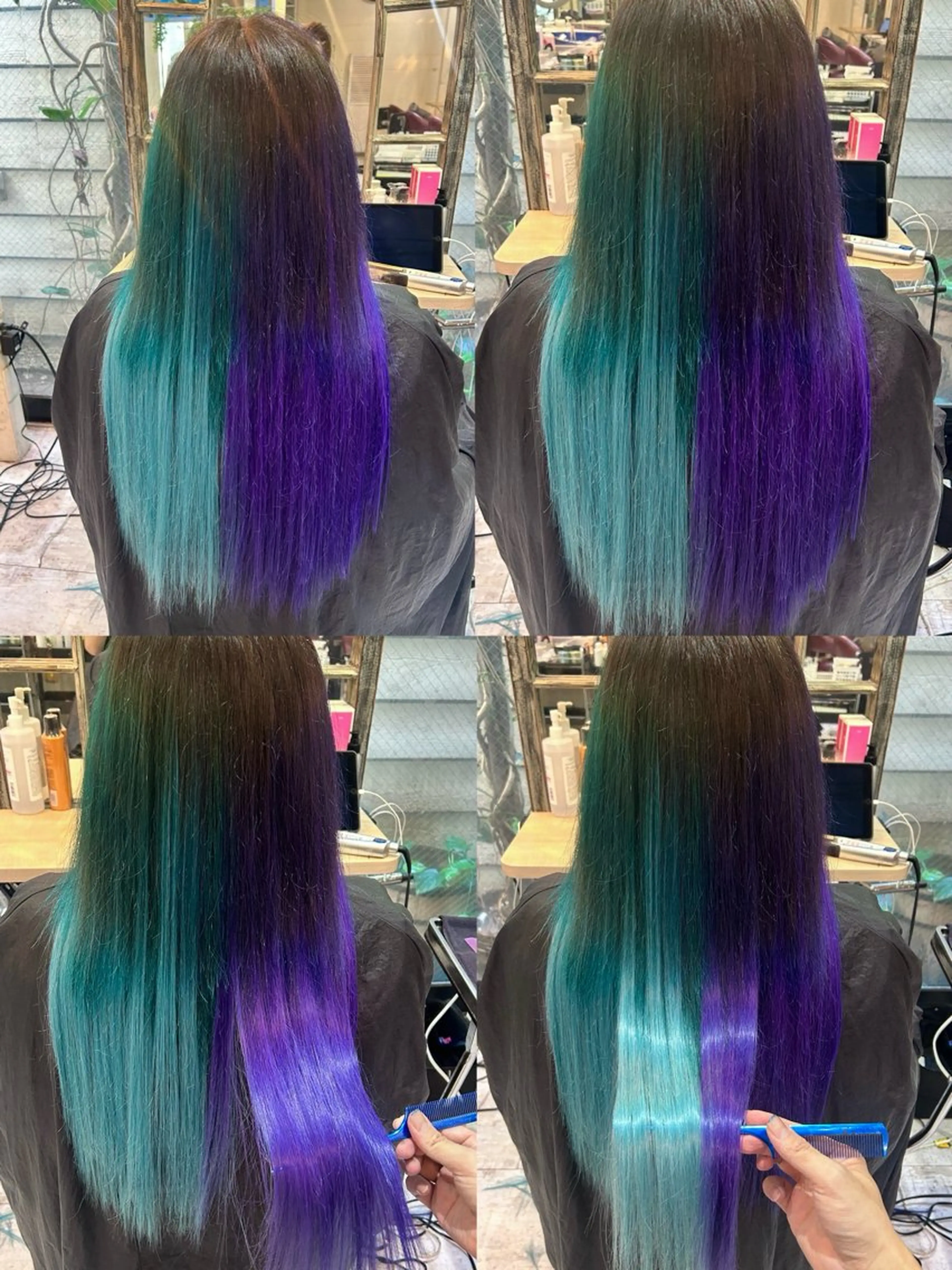 ロング カラー タケ ウチのヘアスタイル