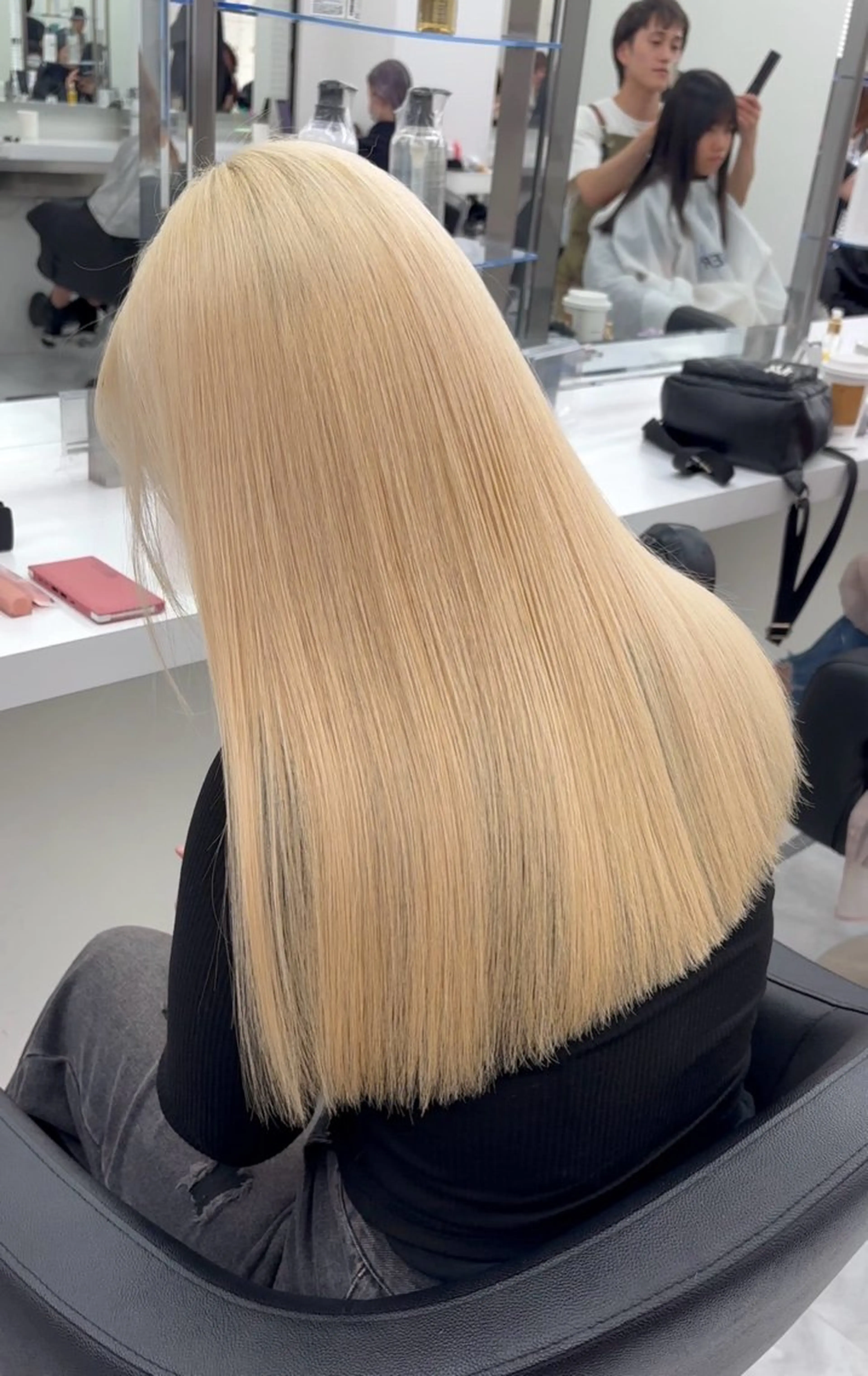 ロング カラー ヘアカラー ヘッドスパ ヘアセット 🫧韓国風透明感 ヘア🫧towaのヘアスタイル