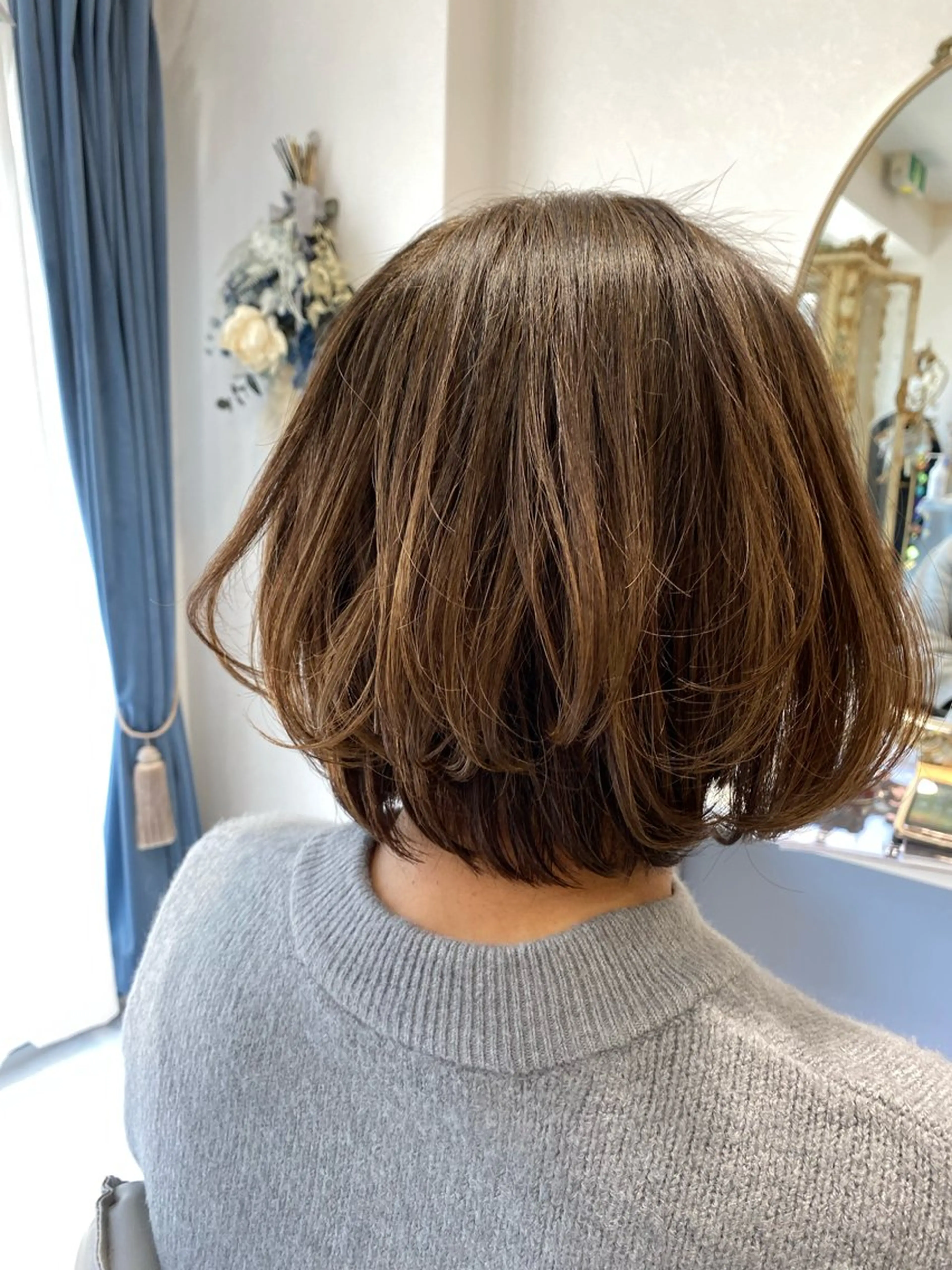 ミディアム ボブレイヤー ボブ レイヤーカット ルミア所属・MASUMI／ 川西能勢口LUMIAのヘアスタイル