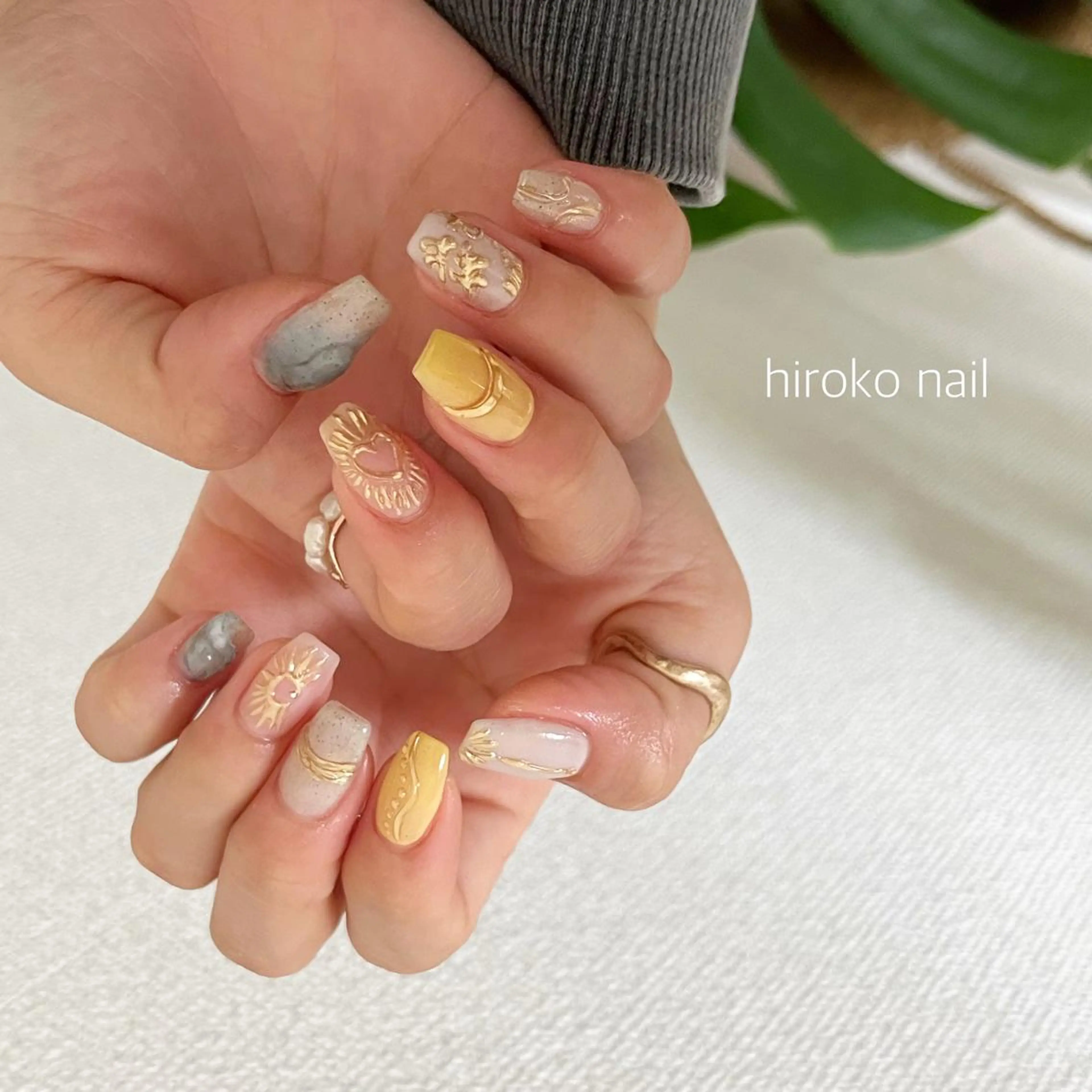 セミロング ネイル hiroko nailのネイルデザイン