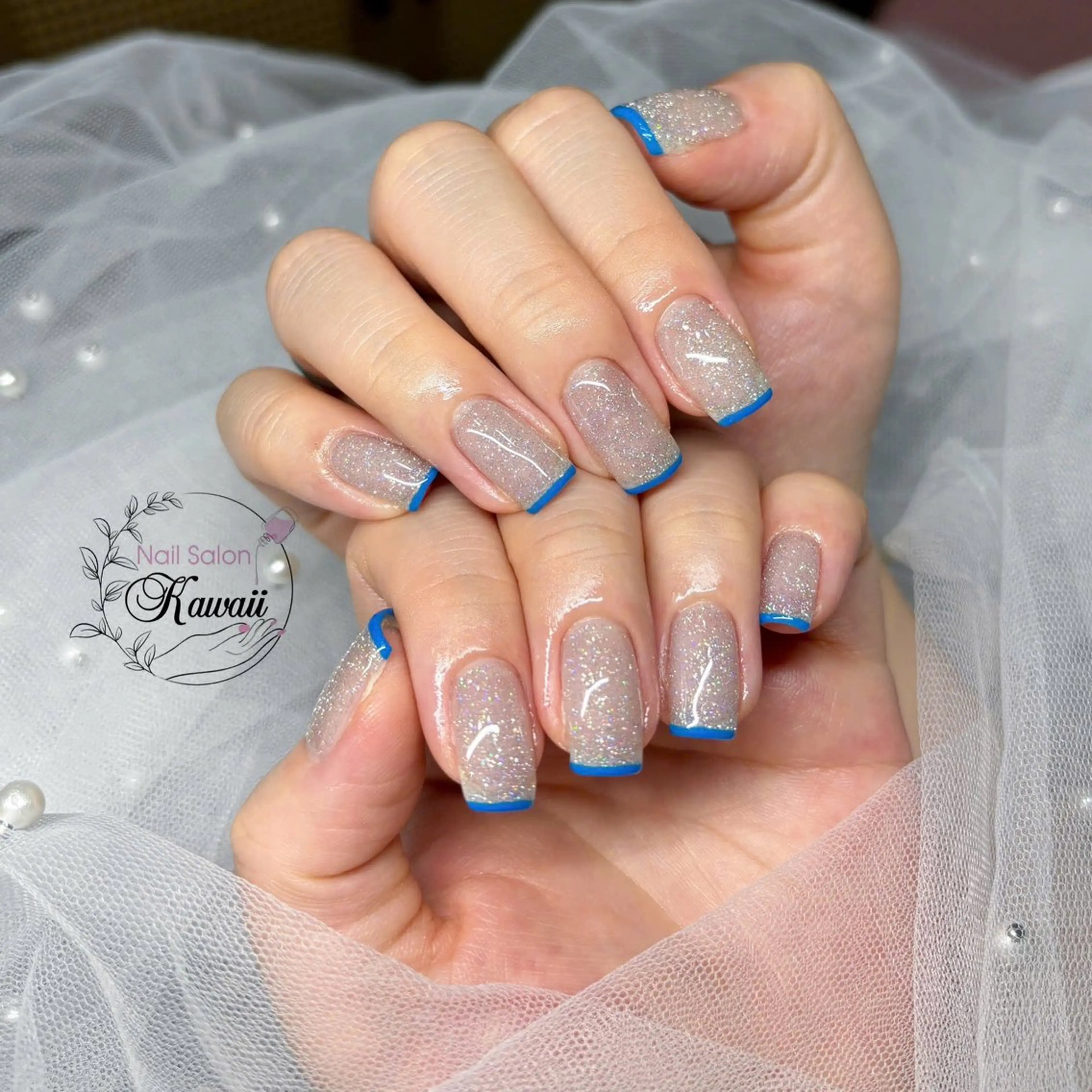 ネイル アートネイル 長さ出し フットネイル フレンチネイル ジェルネイル Kawaii Nail Salon所属・YURI NAIL NARITAのネイルデザイン