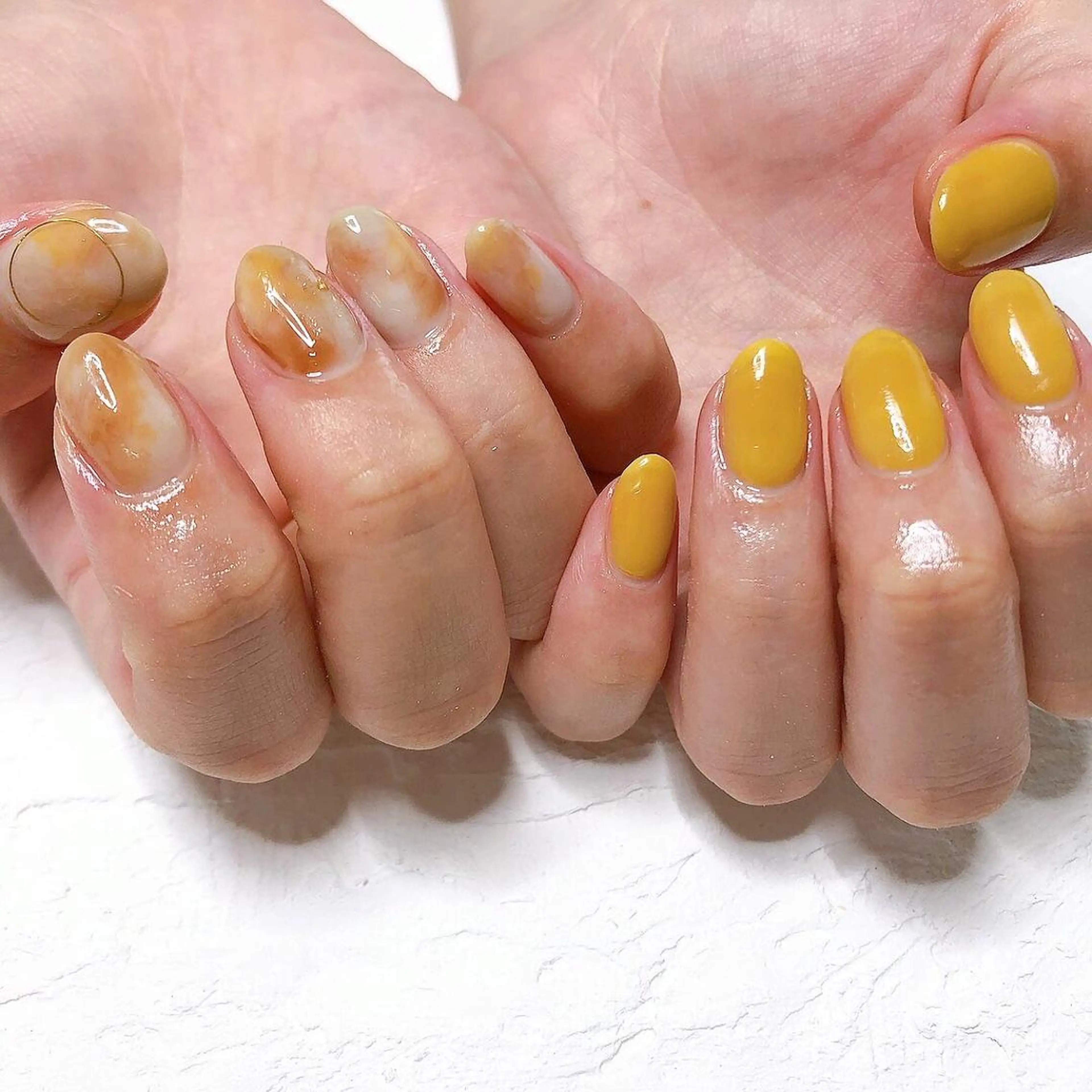 ネイル ニュアンスネイル ハンドネイル KaPílína nail salonのネイルデザイン