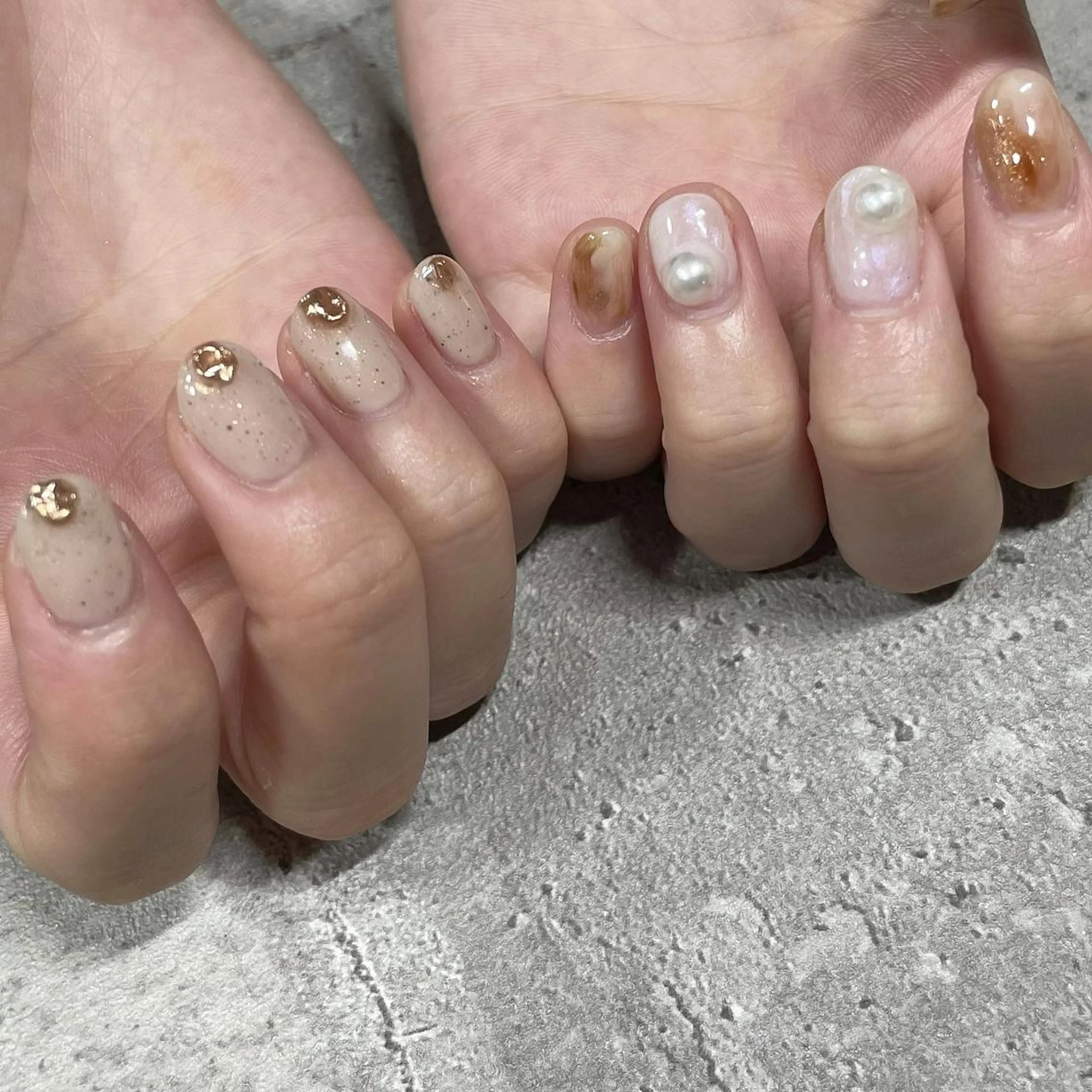 ネイル ジェルネイル 東 千夏のネイルデザイン