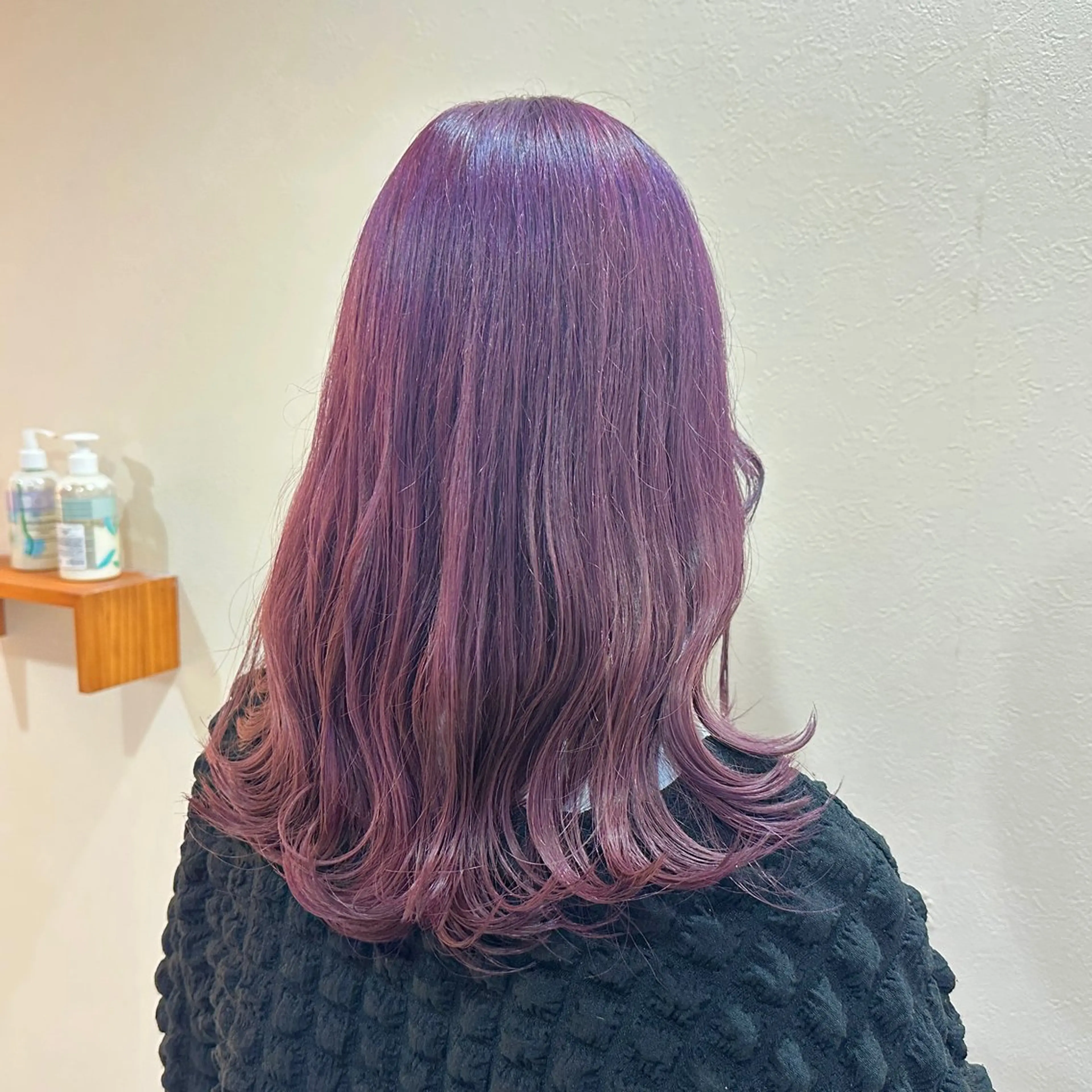 セミロング カラー ヘアカラー トリートメント 🎀艶カラー🎀 大林未侑のヘアスタイル