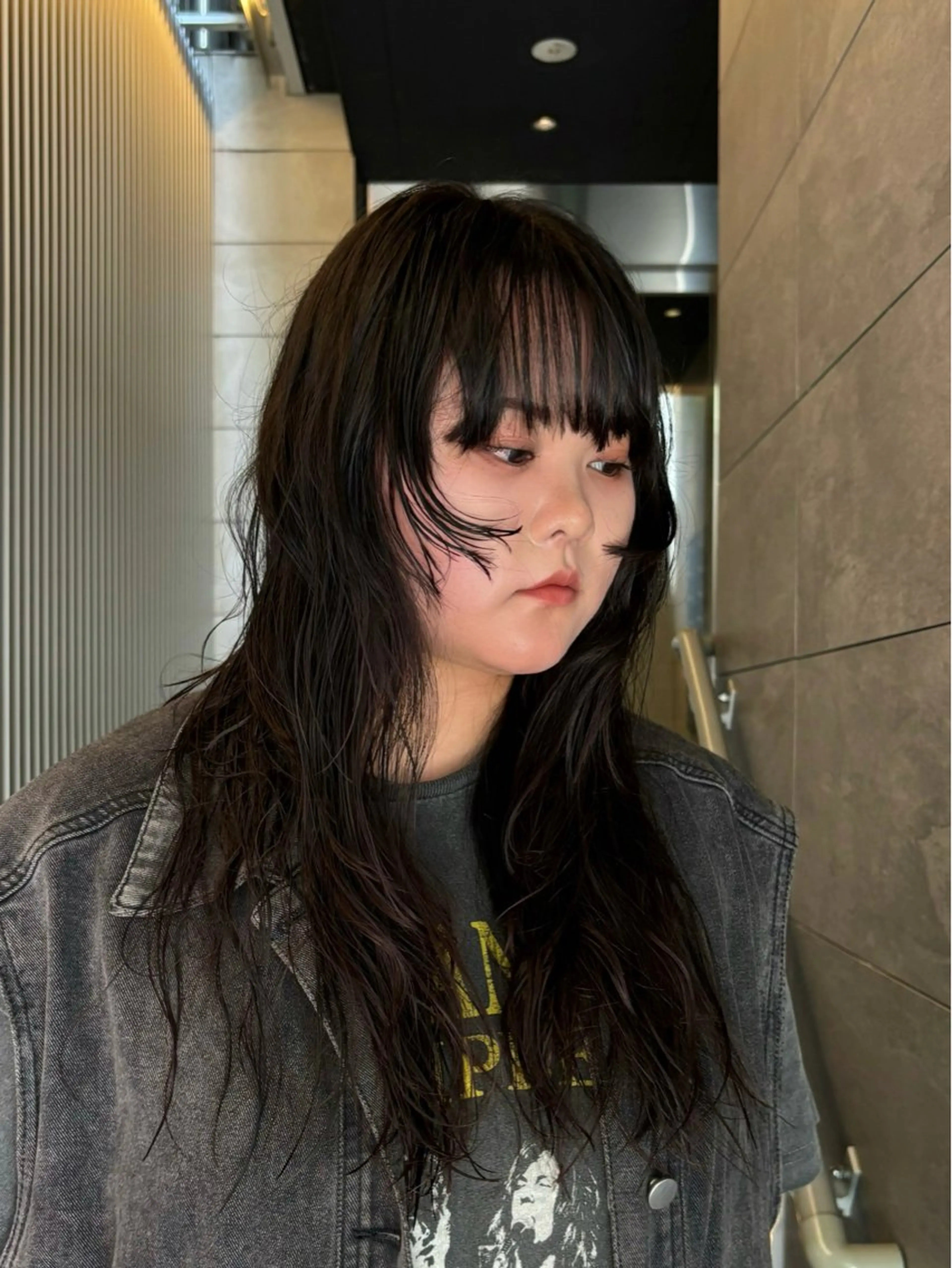 セミロング パーマ ウルフカット/パーマ mayo🌛🌀のヘアスタイル