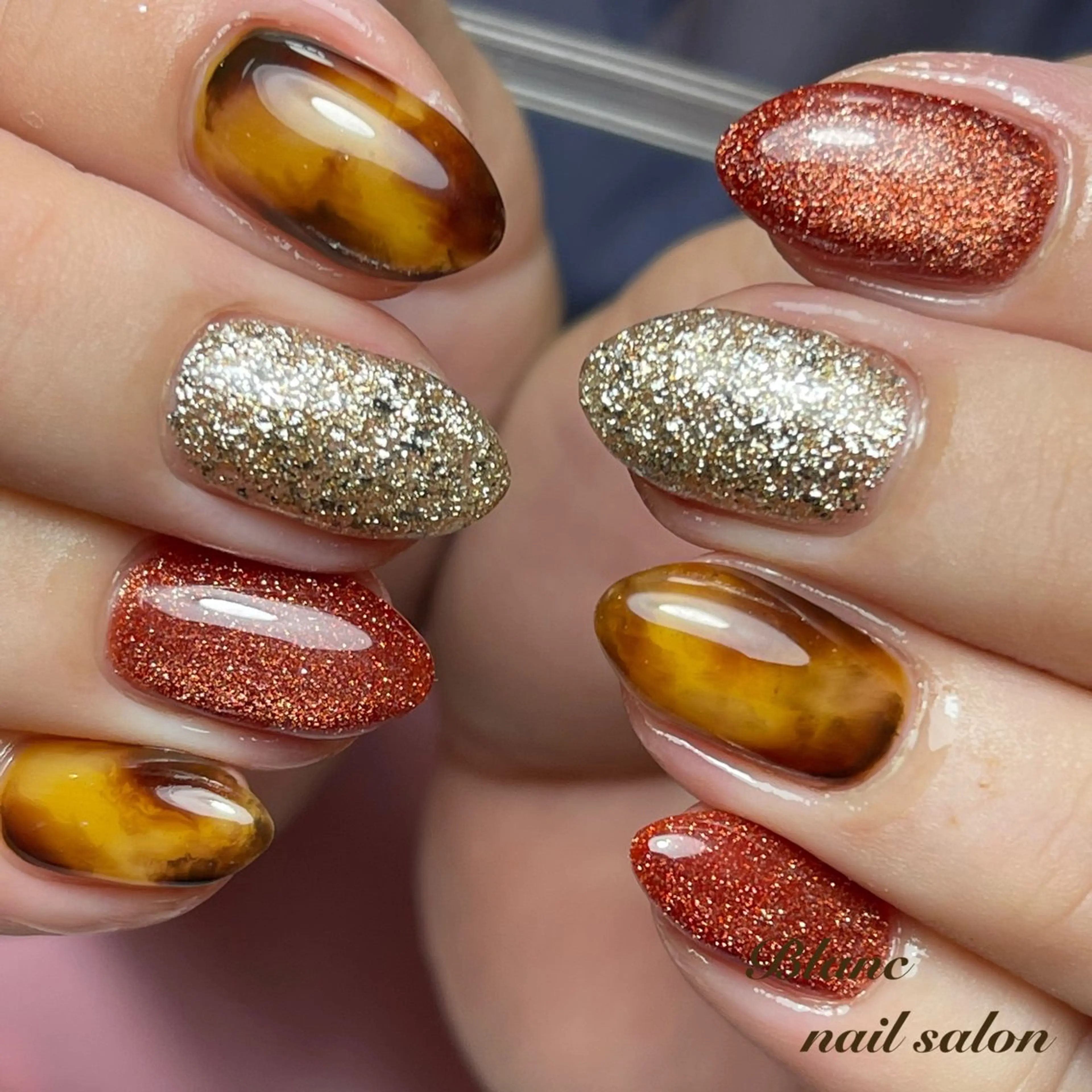 ショート Blanc ブランのネイルデザイン