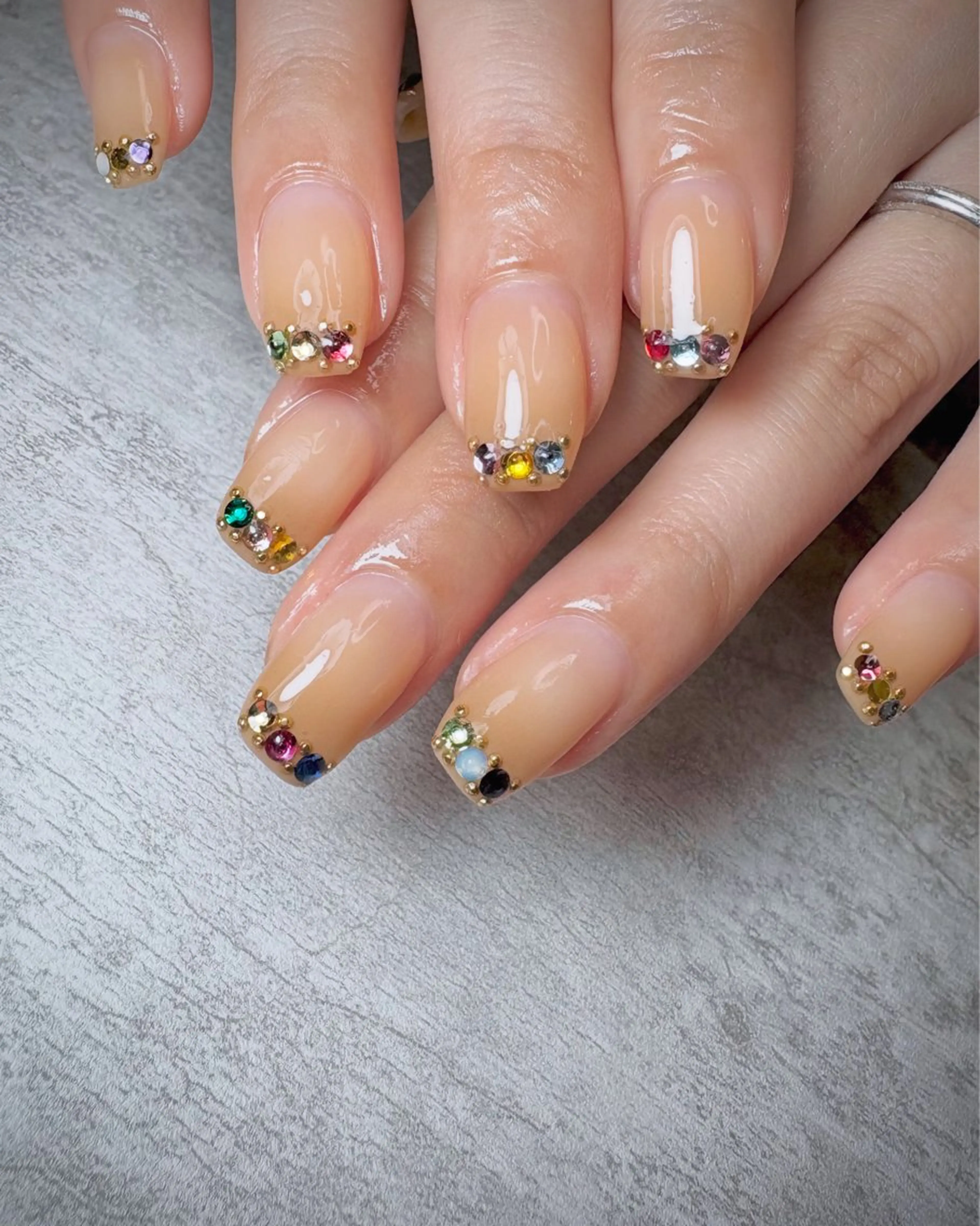 ネイル アートネイル 持ち込み ストーンネイル BEAUTY GARDEN 【nail salon unseul】所属・nana .のネイルデザイン