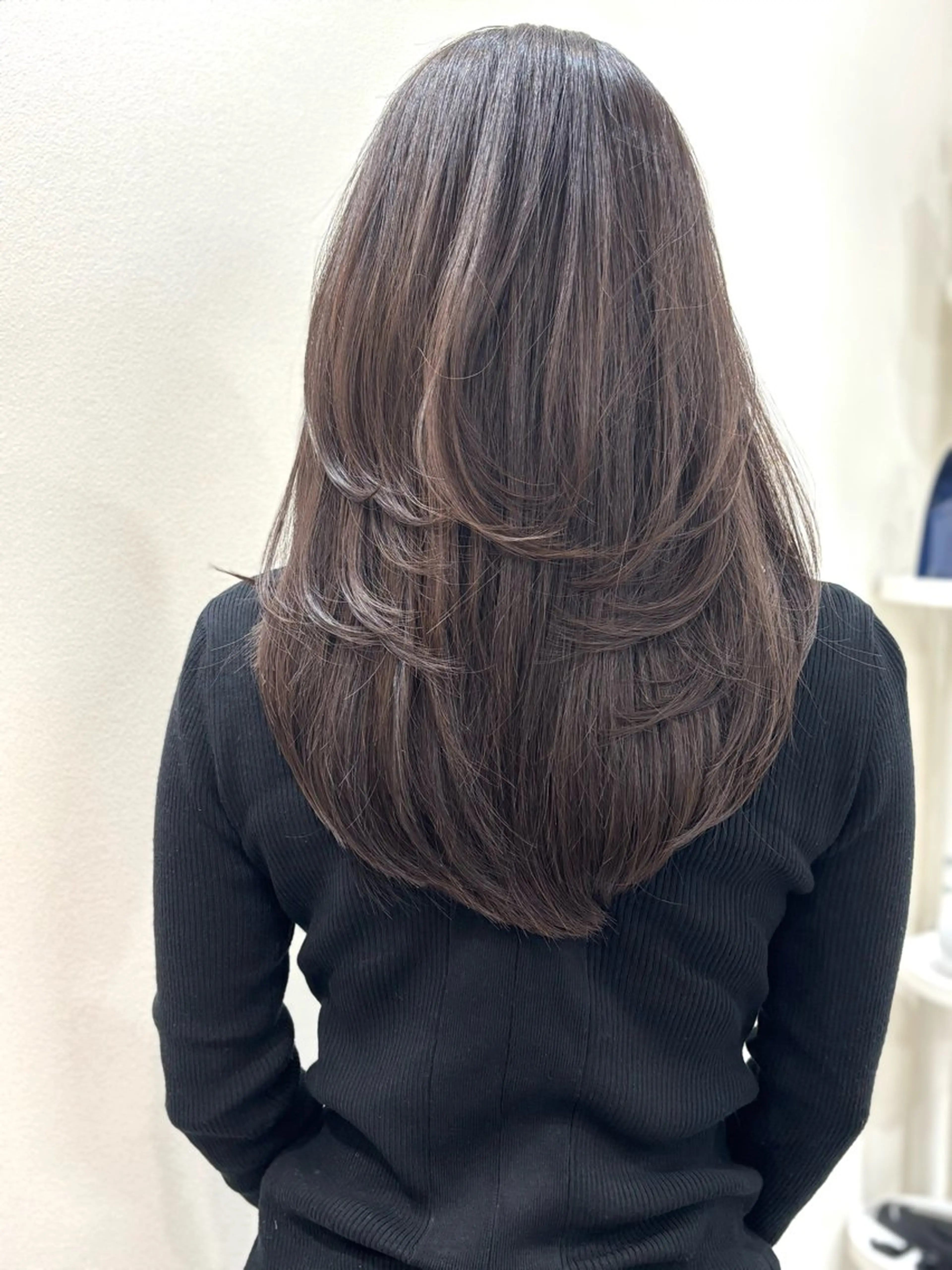 ミディアム レイヤーカット カット ヘアカラー トリートメント 【代表】田川 祐也のヘアスタイル