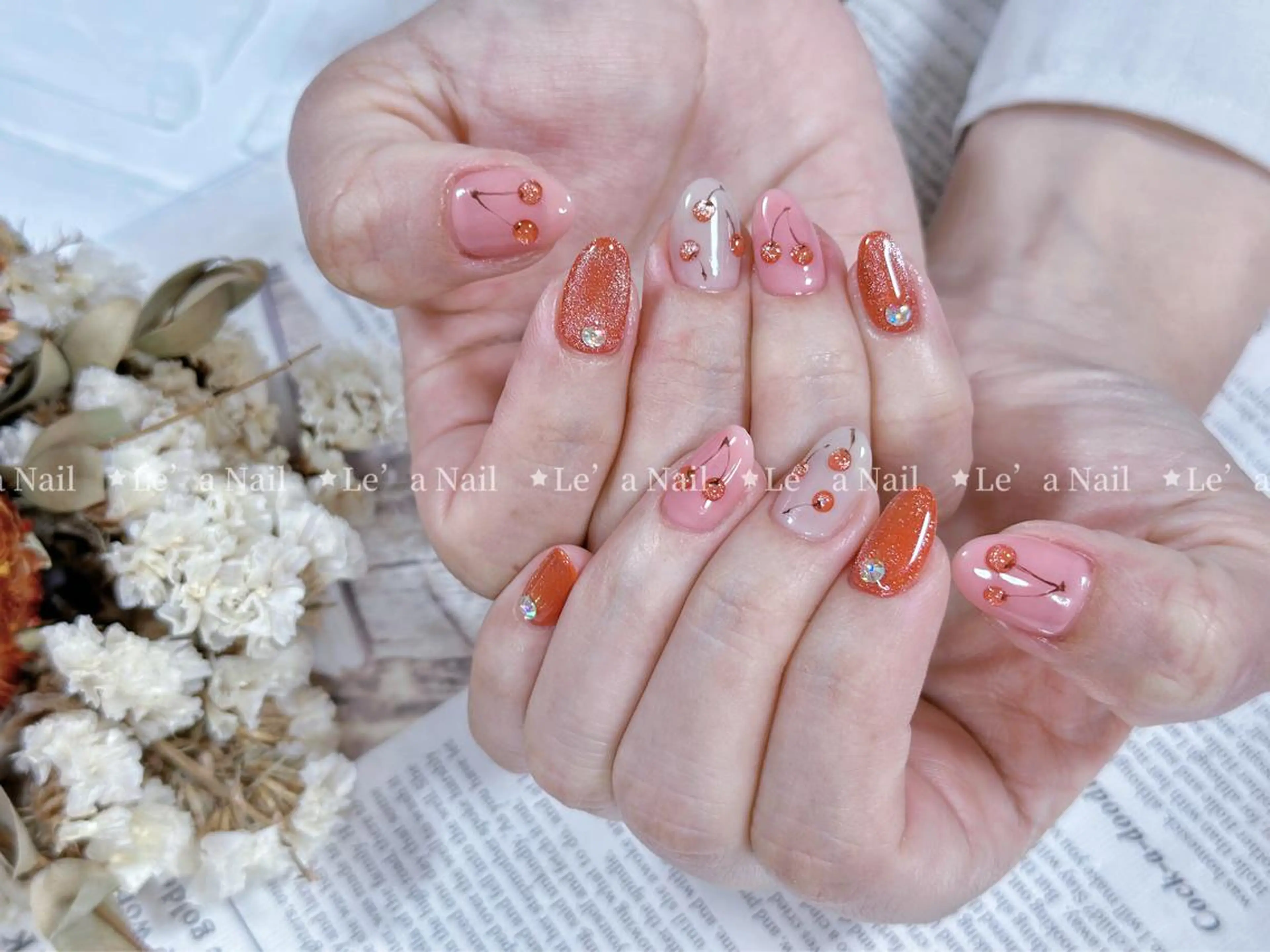 ミディアム カラー ネイル Lea NAILsalon所属・Le’a NailSalonのネイルデザイン