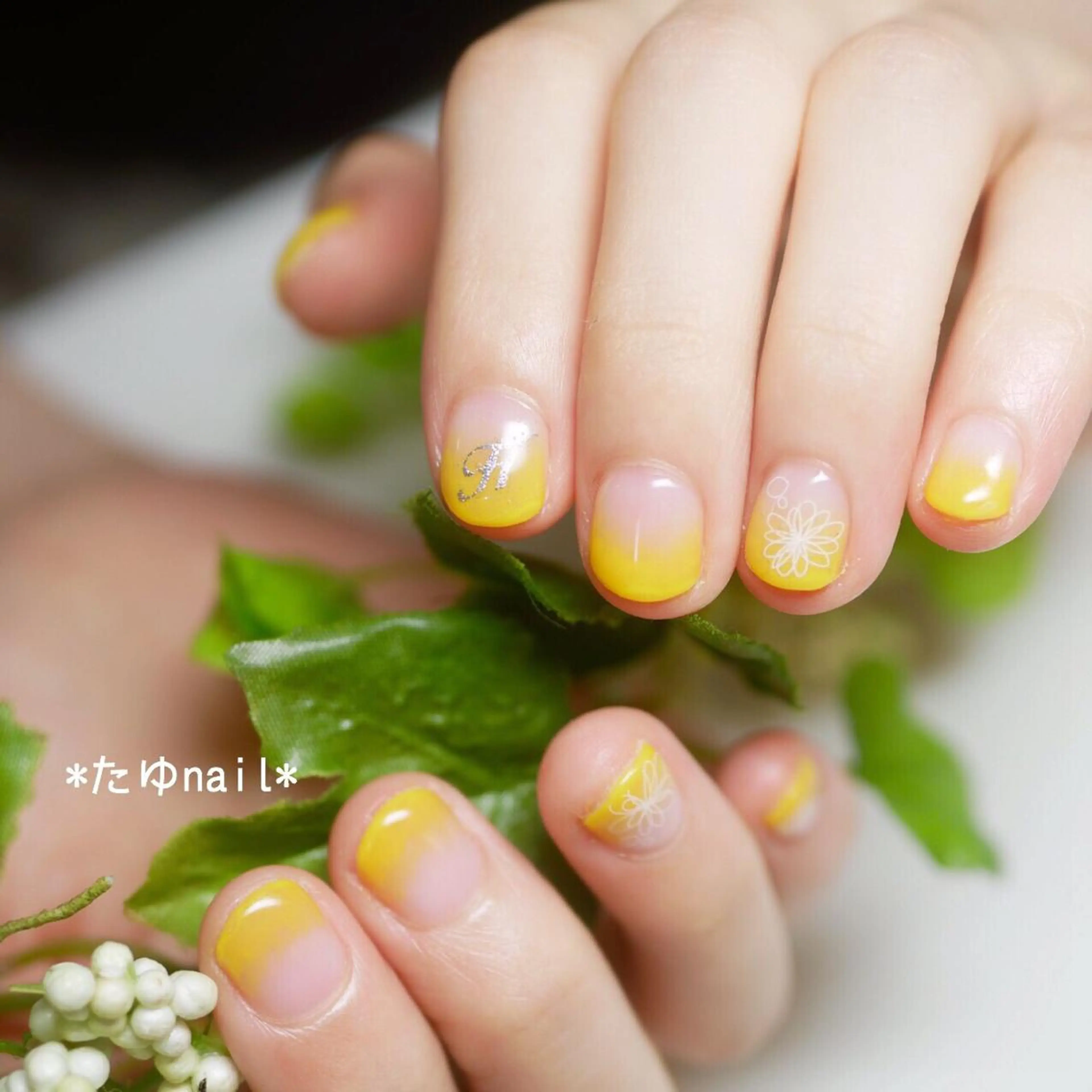 ネイル ハンドネイル ネイルサロン・ネイルスクール　たゆnail所属・ネイルサロン 【たゆnail】のネイルデザイン