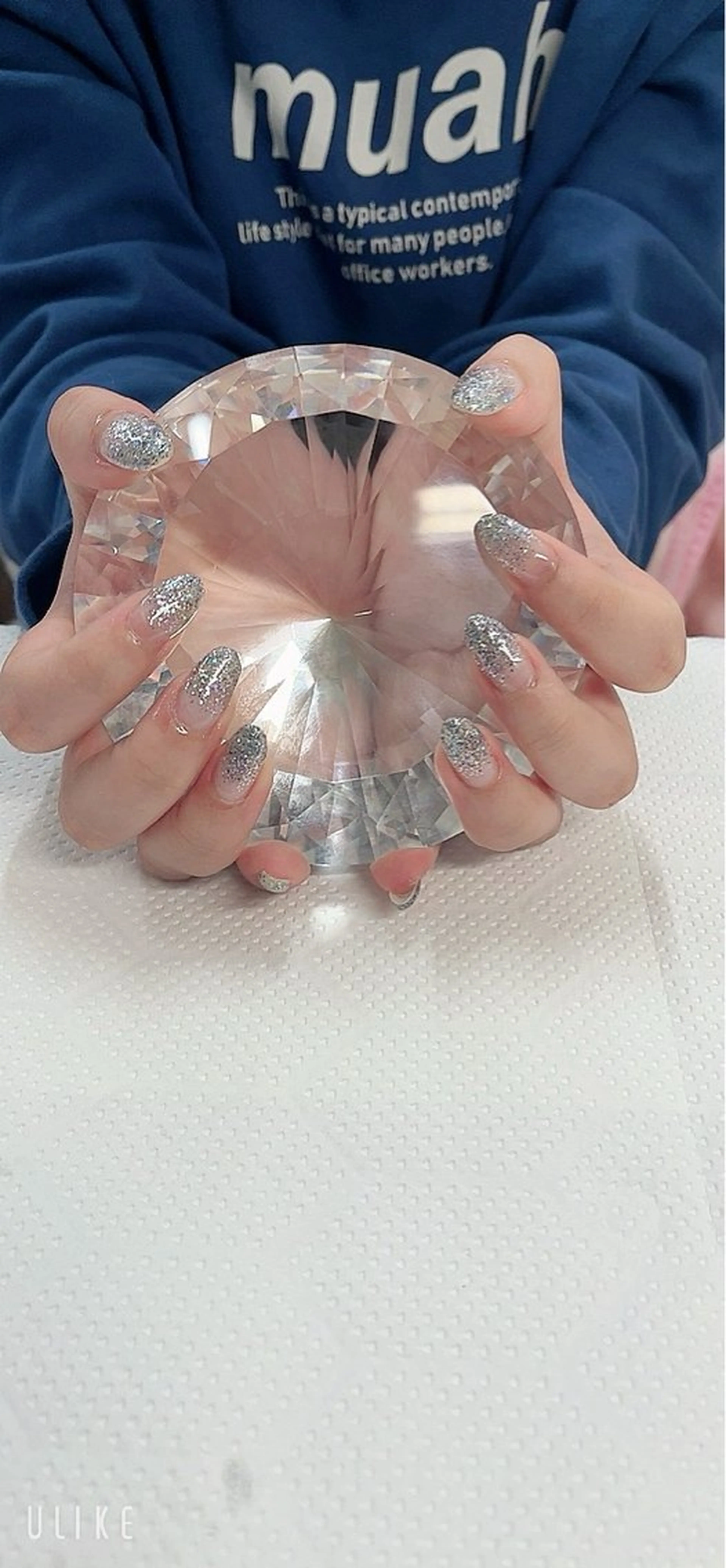 ネイル グラデーション ラメ(グリッター) ラメグラデーション MORE所属・✨MORE✨ 藤井寺🌿のネイルデザイン