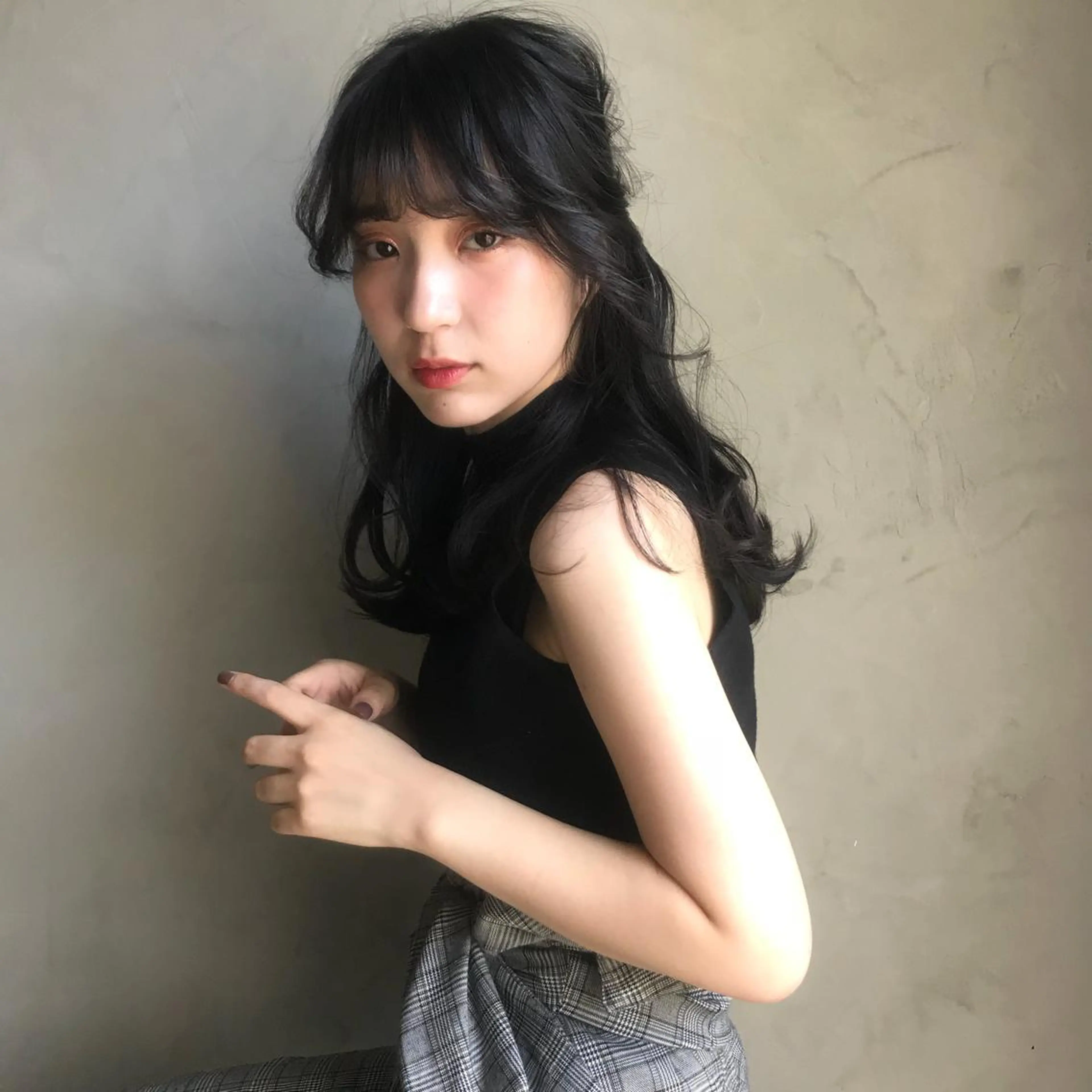 ロング ヘアアレンジ 柔らかブラウン/顔周 りレイヤー♡ユウシのヘアスタイル