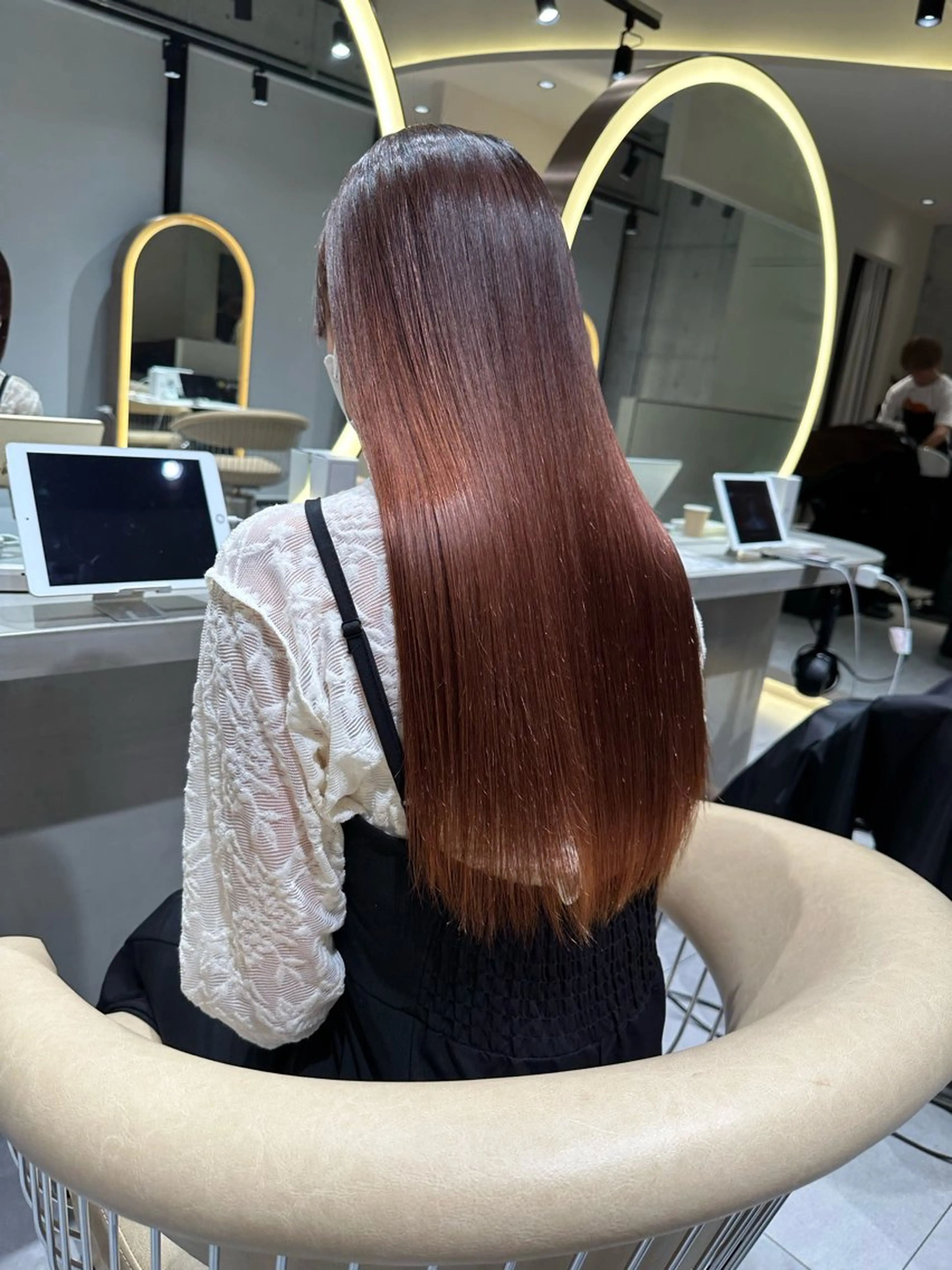 ロング カット 縮毛矯正 トリートメント 《髪質改善✖️オリー ブ🧸》小嶋拓也のヘアスタイル