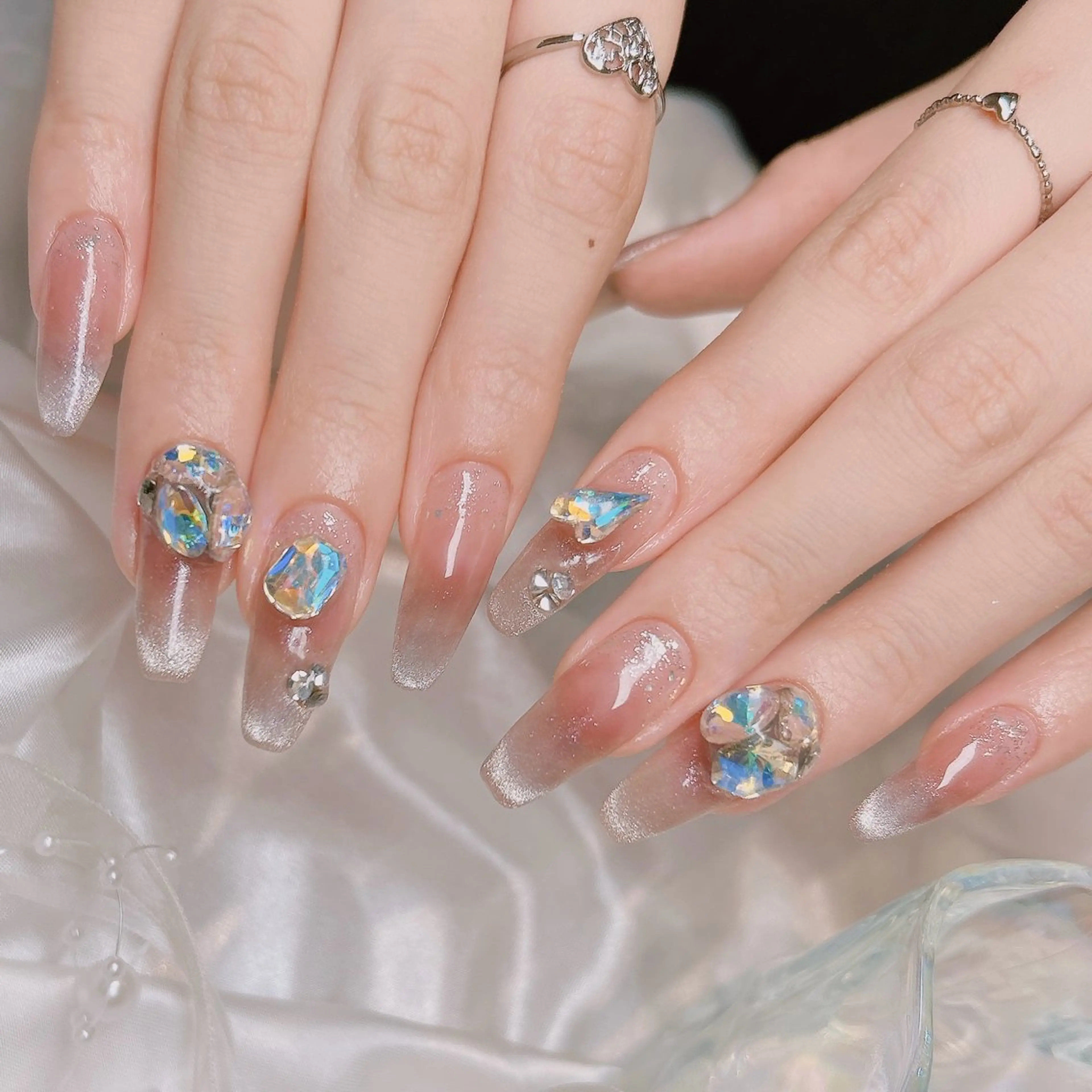 ネイル ワンホンネイル ハンドネイル junna のぞいてねのネイルデザイン