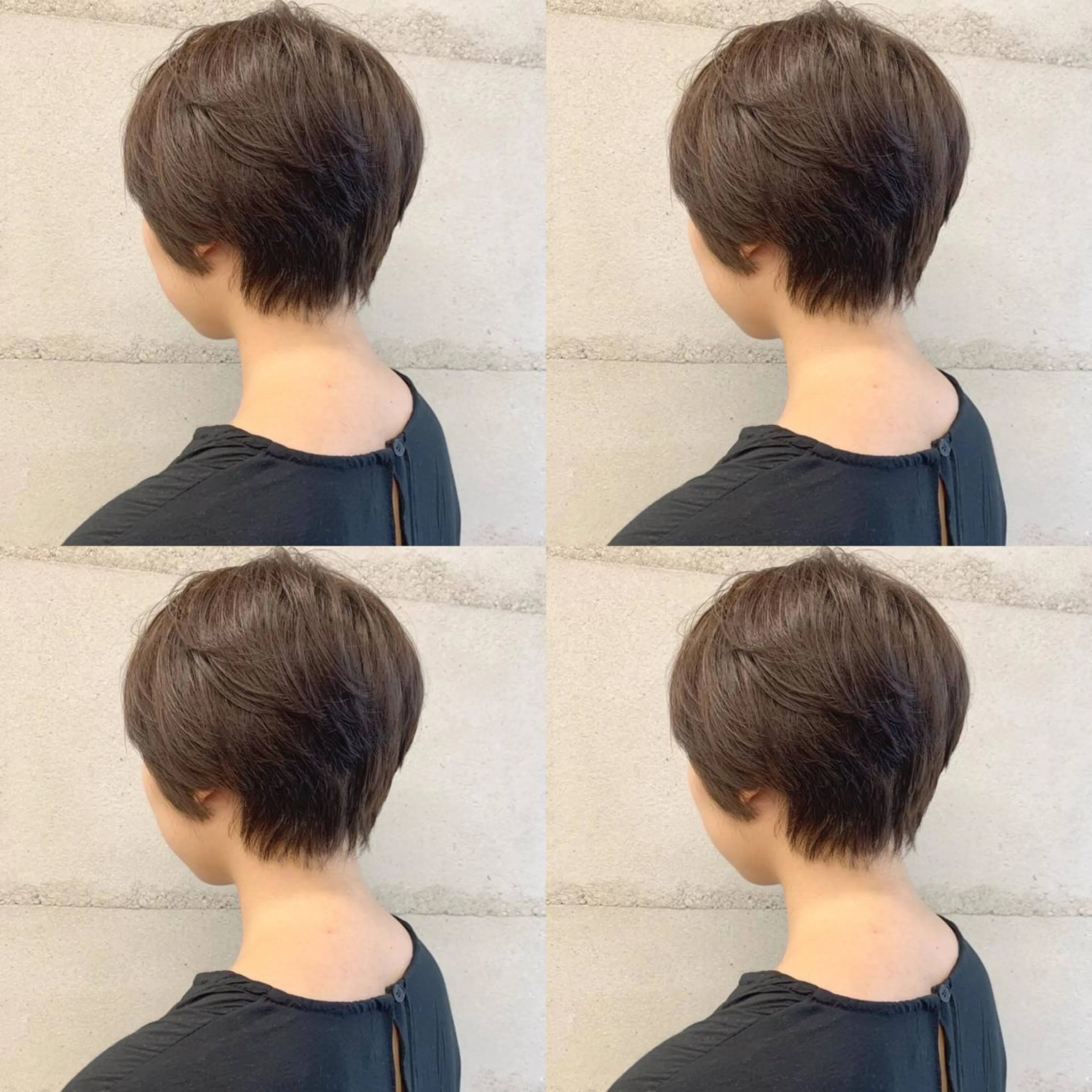 ショート カラー 透明感/オリーブ/ グレージュ/YUKAのヘアスタイル